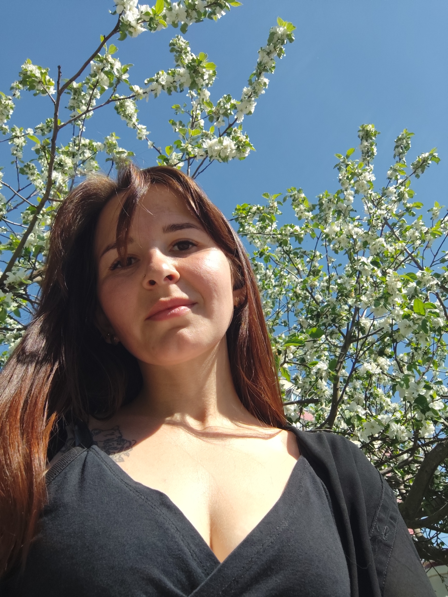 Woman captures spring day moments in Chaikovsky, Russia