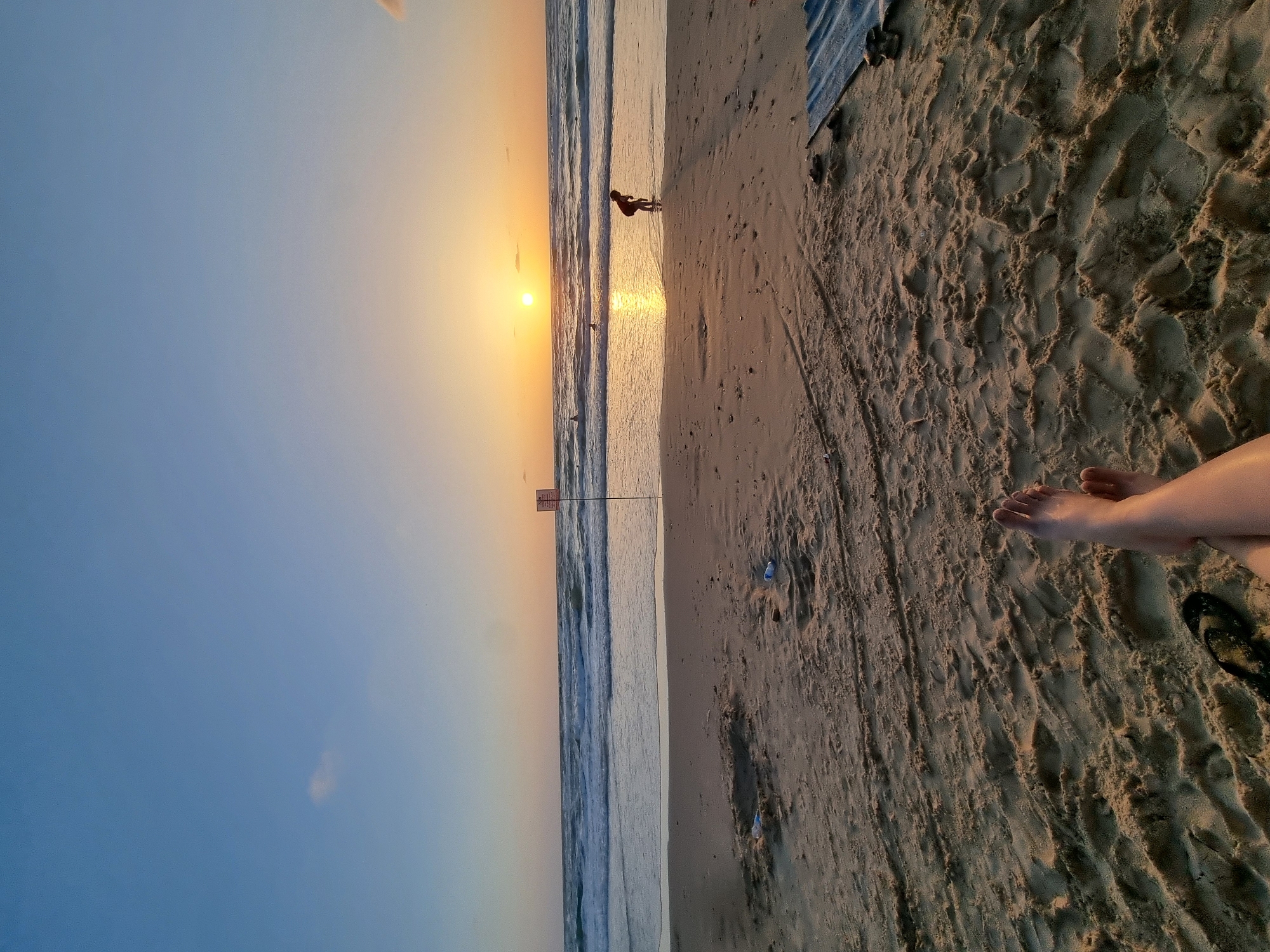 Tel Aviv sunset draws beachgoers, horse spotted on city streets