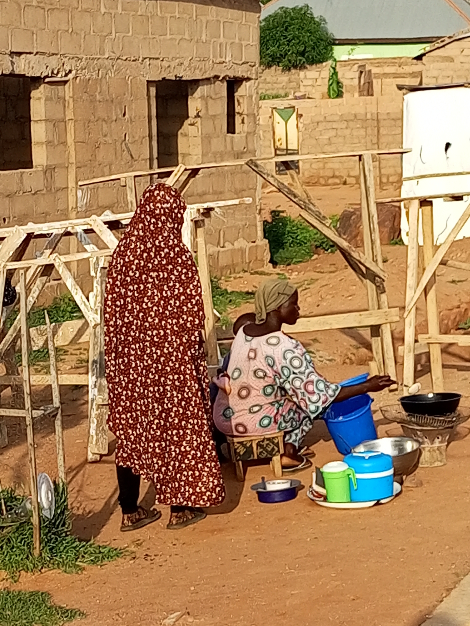 Morning street life in Tumfure, Nigeria