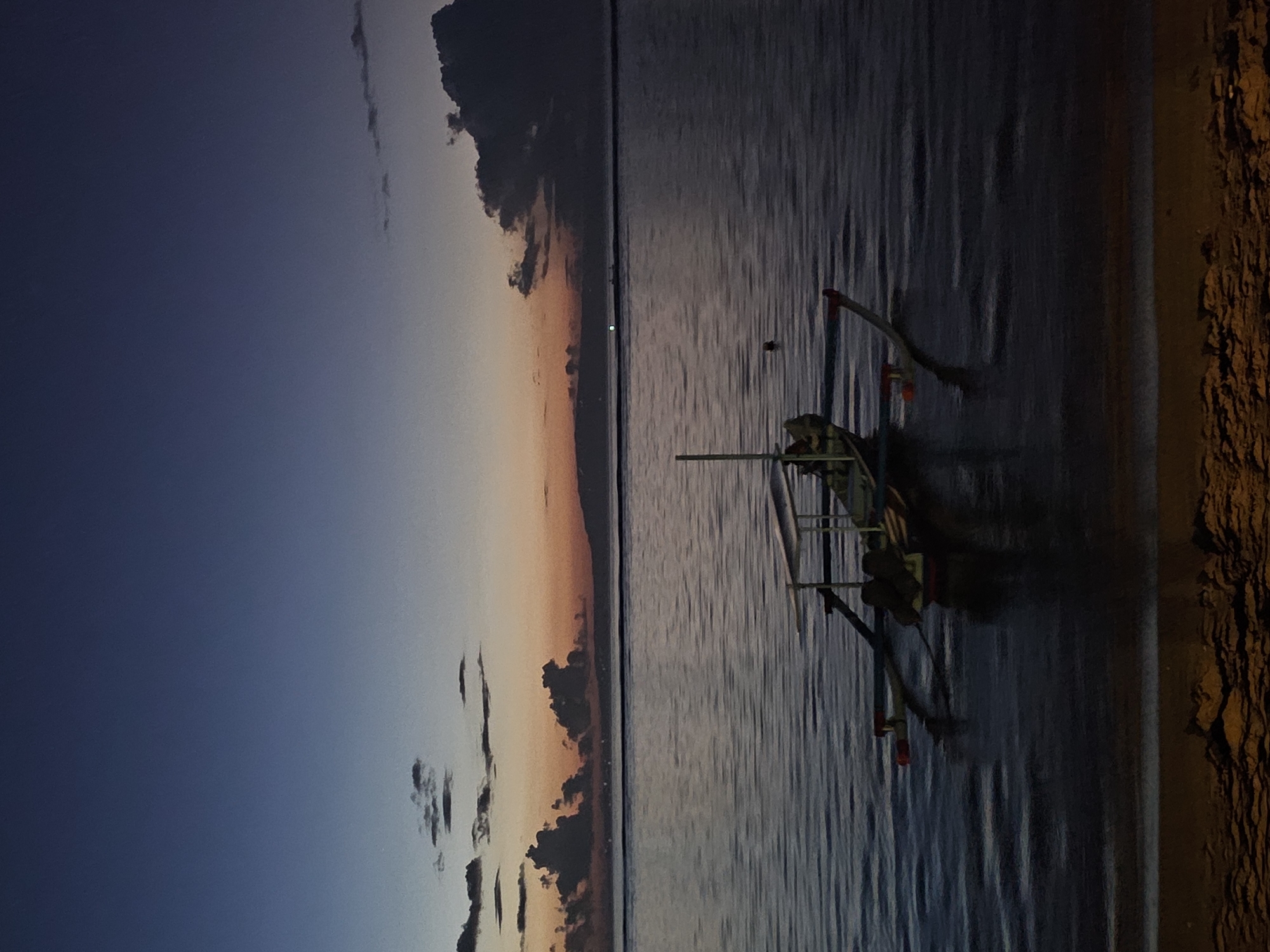 Evening coastal life documented across Denpasar, Indonesia