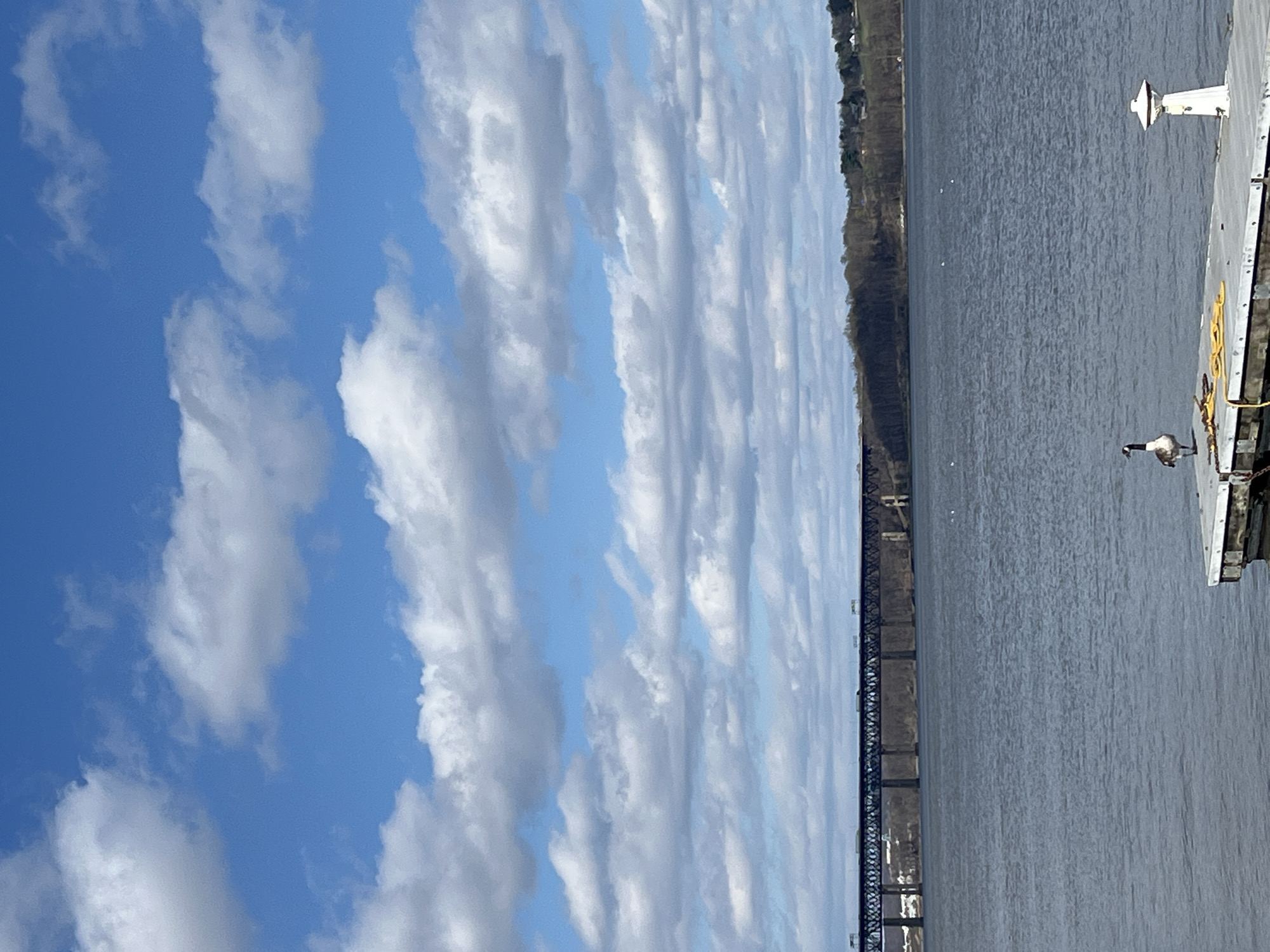 Cargo ship transits Hudson River near Newburgh Monday evening