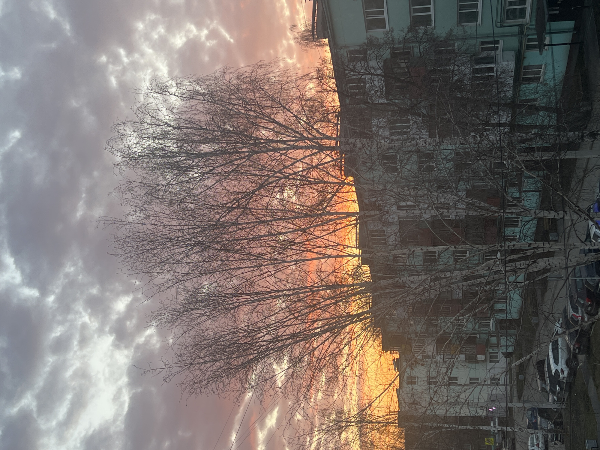Vibrant sunset observed over Ufa, Russia