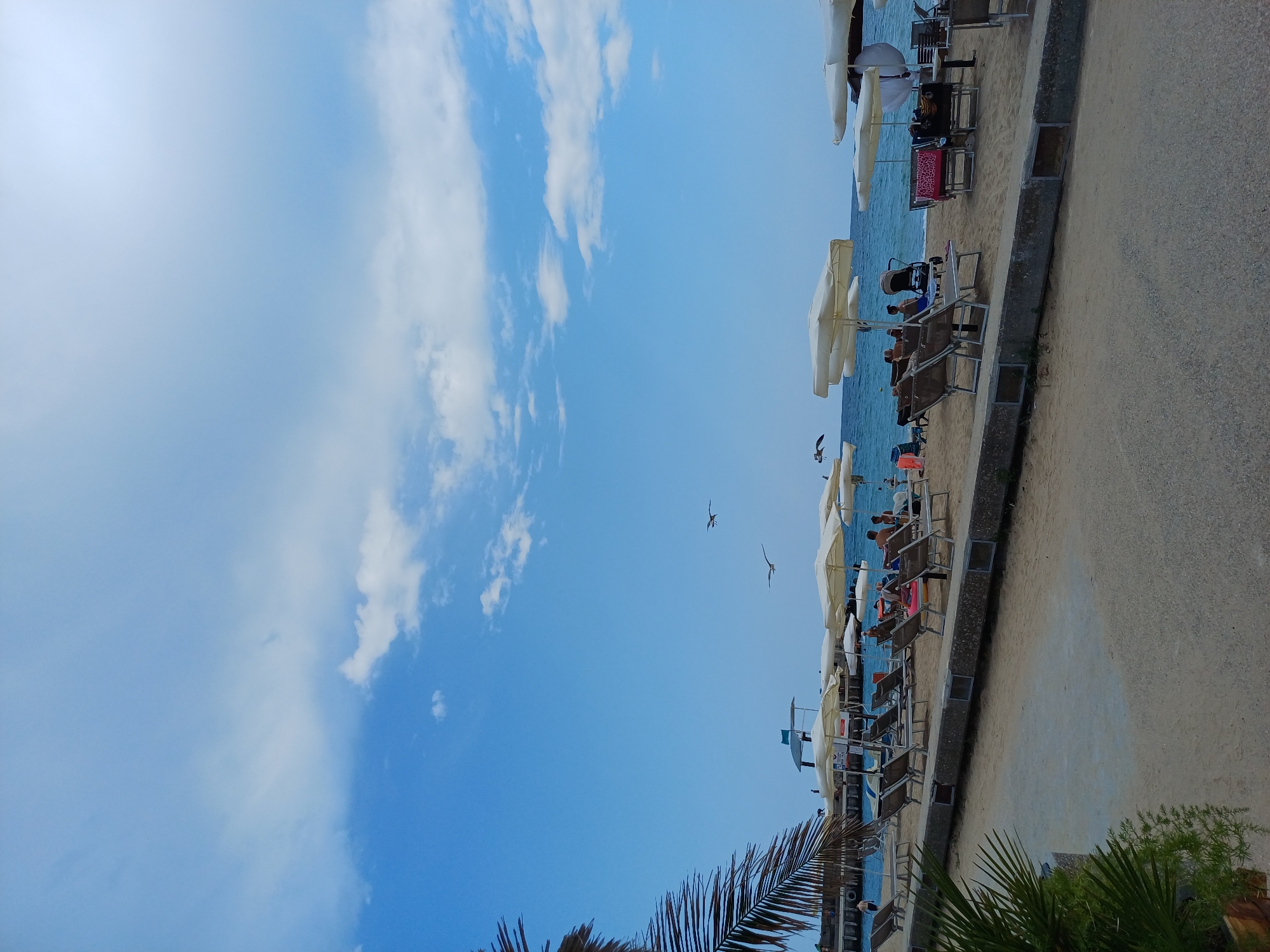 Busy summer afternoon on Varna's Black Sea beach