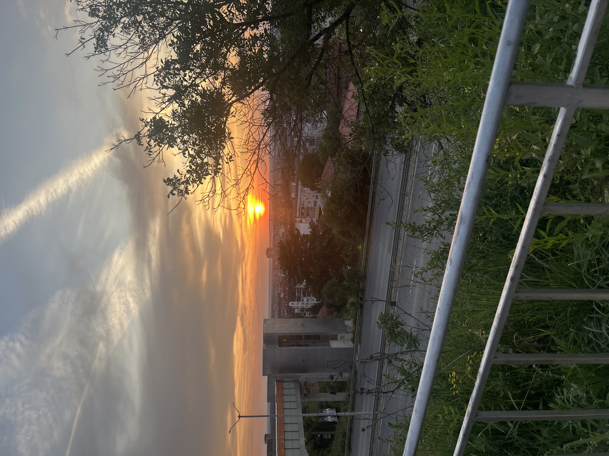 Sunset scenes and street life documented in Ruse, Bulgaria