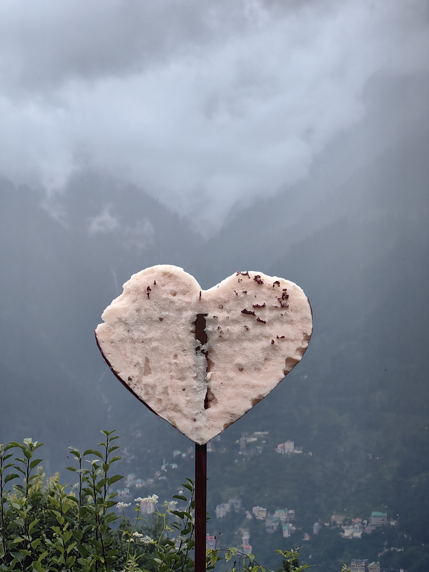Misty morning in Prini's mountain valley, domes to details
