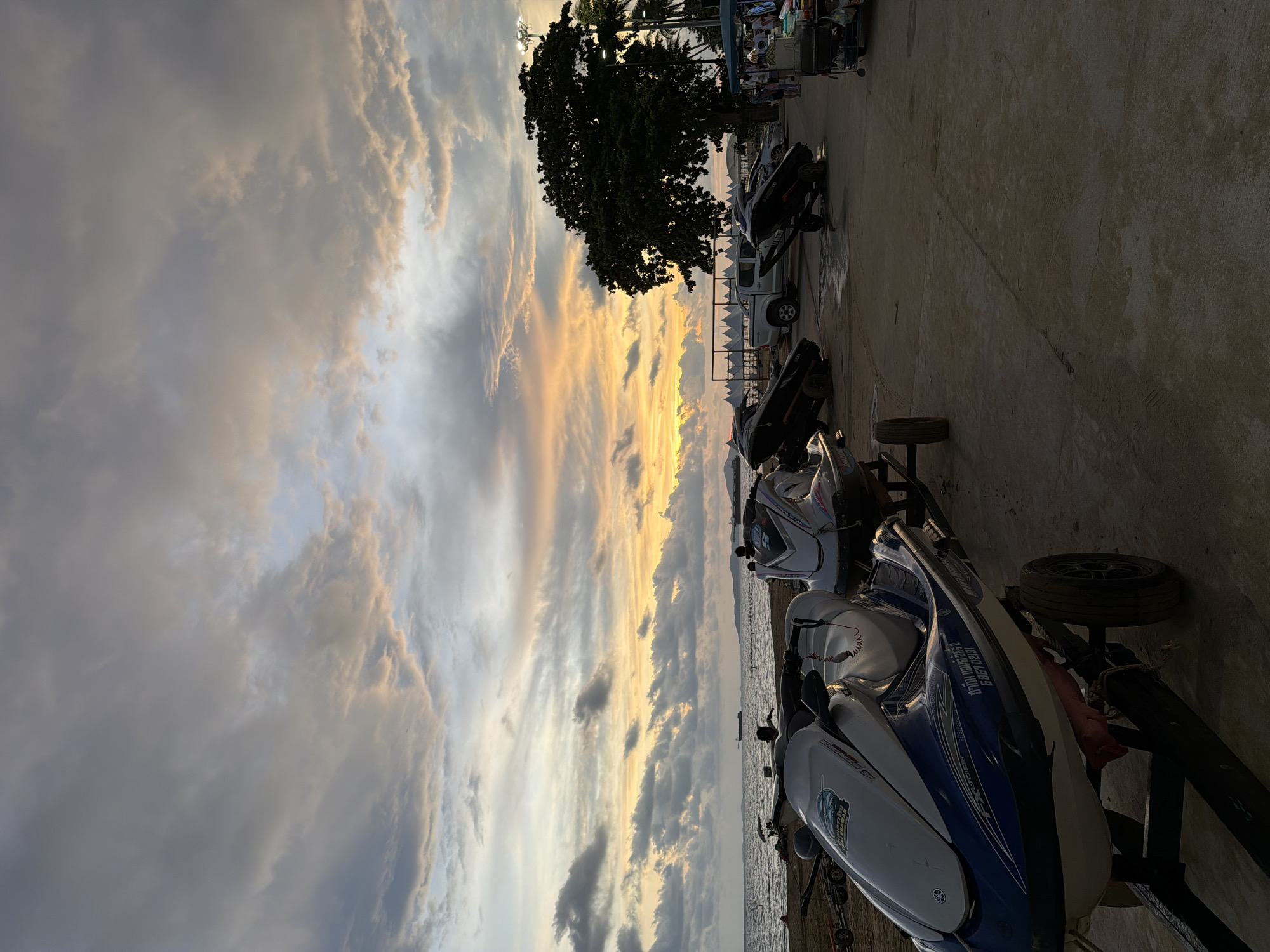 Sunset beach life captured across Pattaya City, Thailand