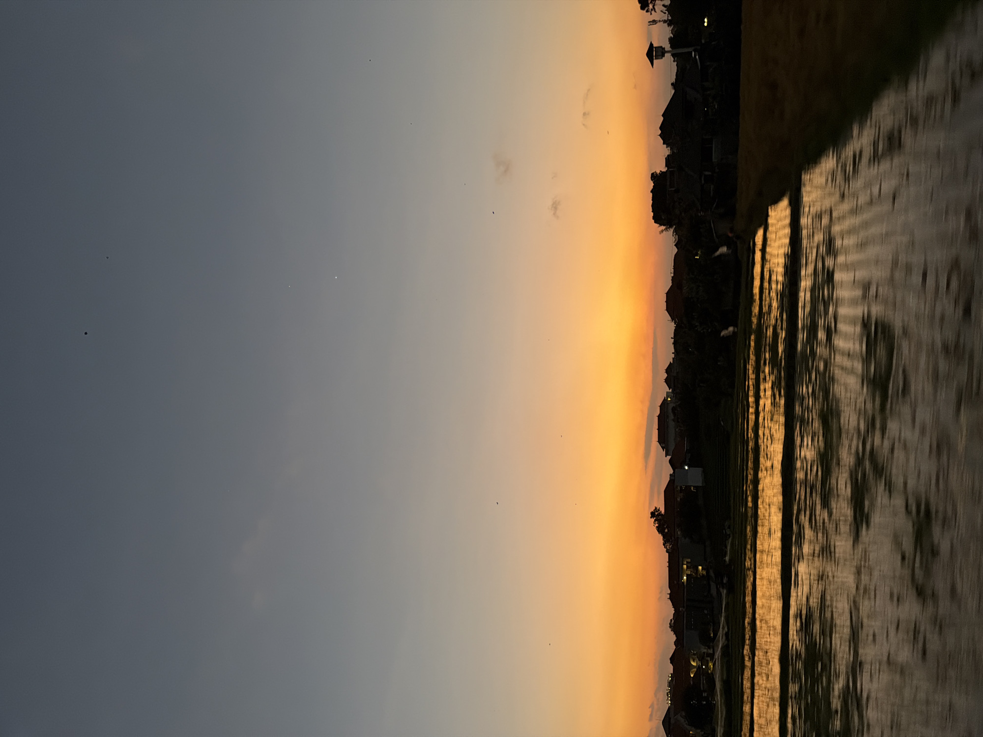 Sunset scenes documented across North Kuta Indonesia streets