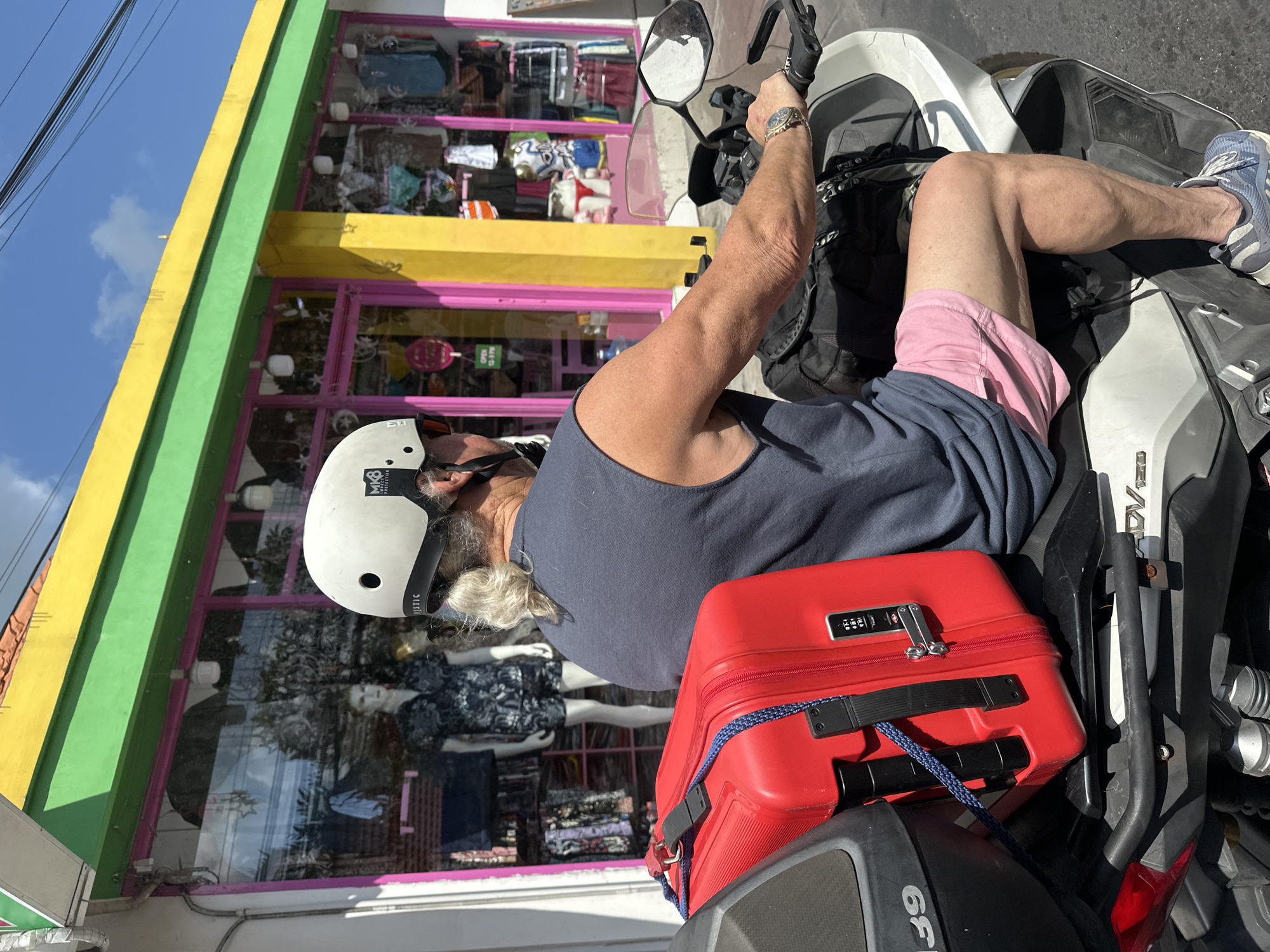 Everyday street life in North Kuta, Bali