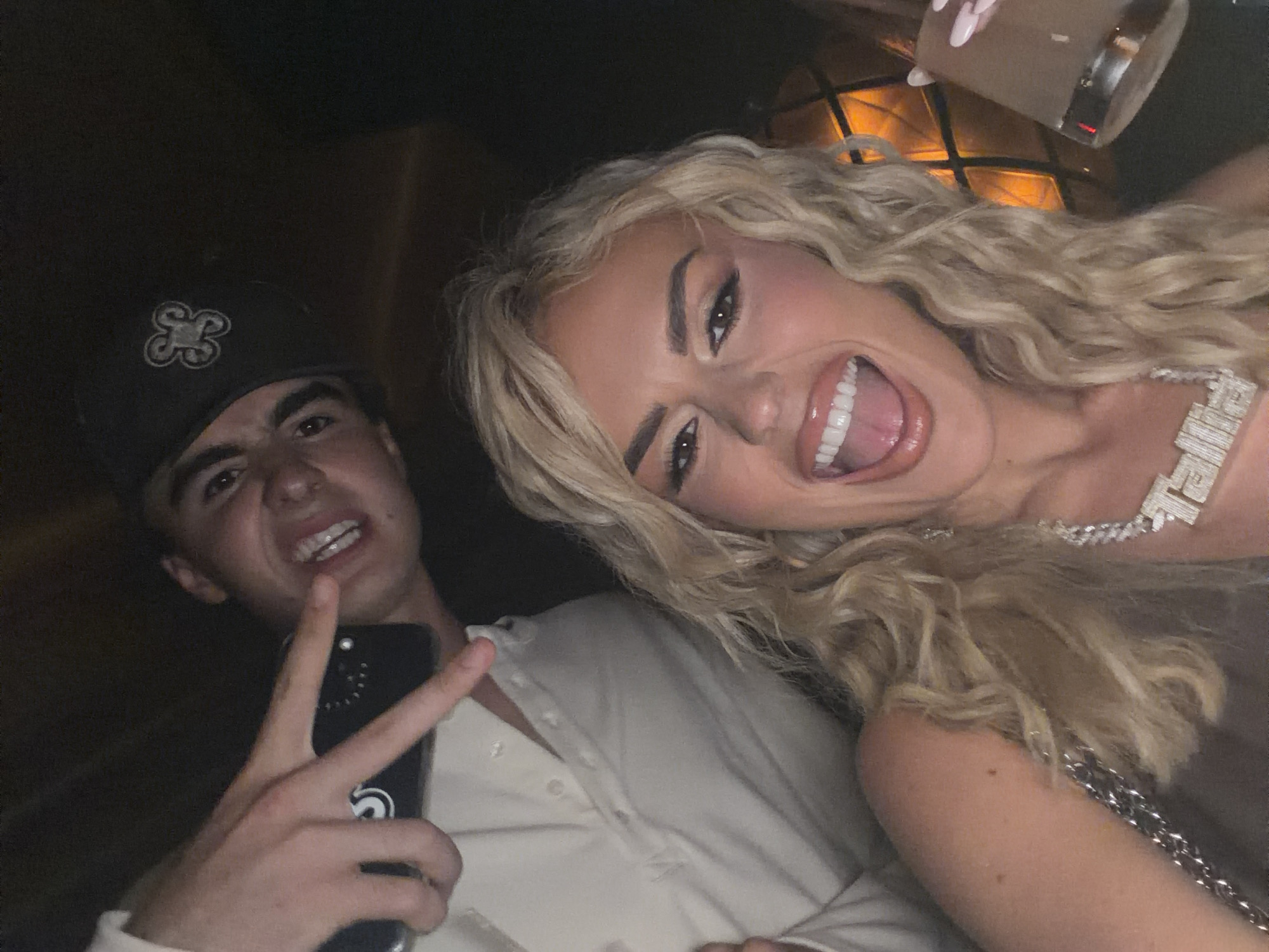 Late night socializing captured at Miami Beach venue
