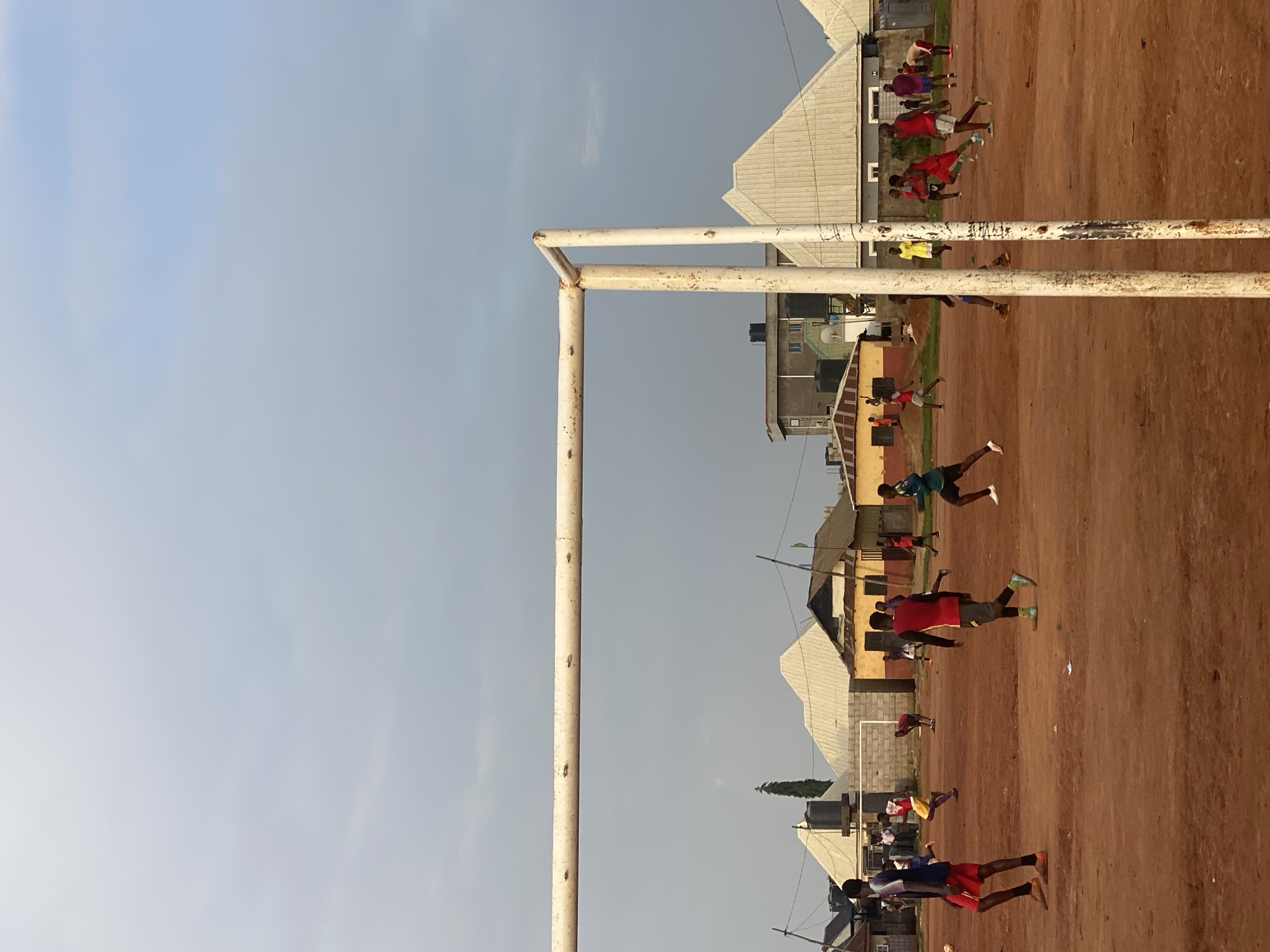 Pickup soccer and street cats in Kurunduma, Nigeria