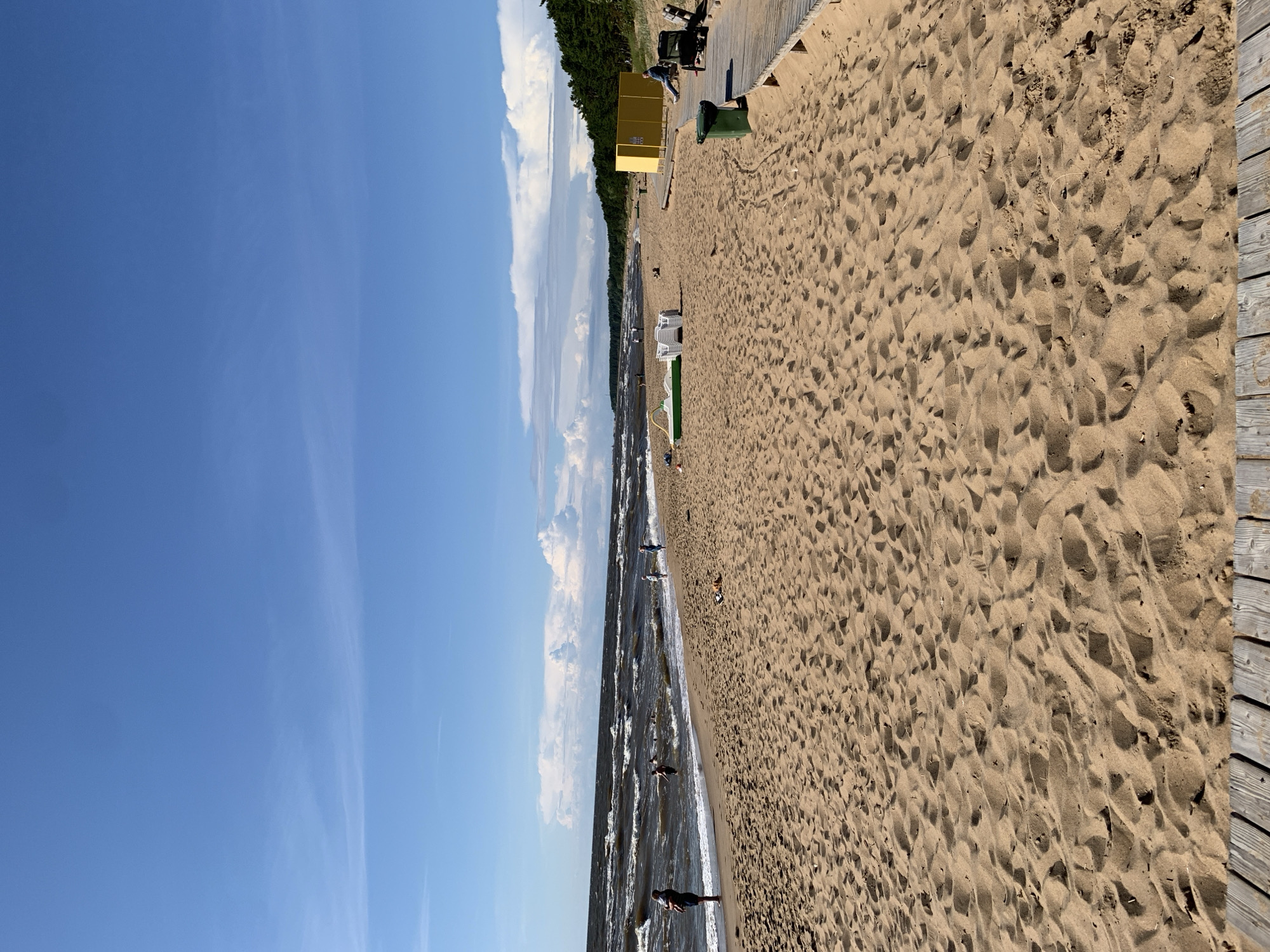 Choppy afternoon on Saulkrasti's Baltic beach