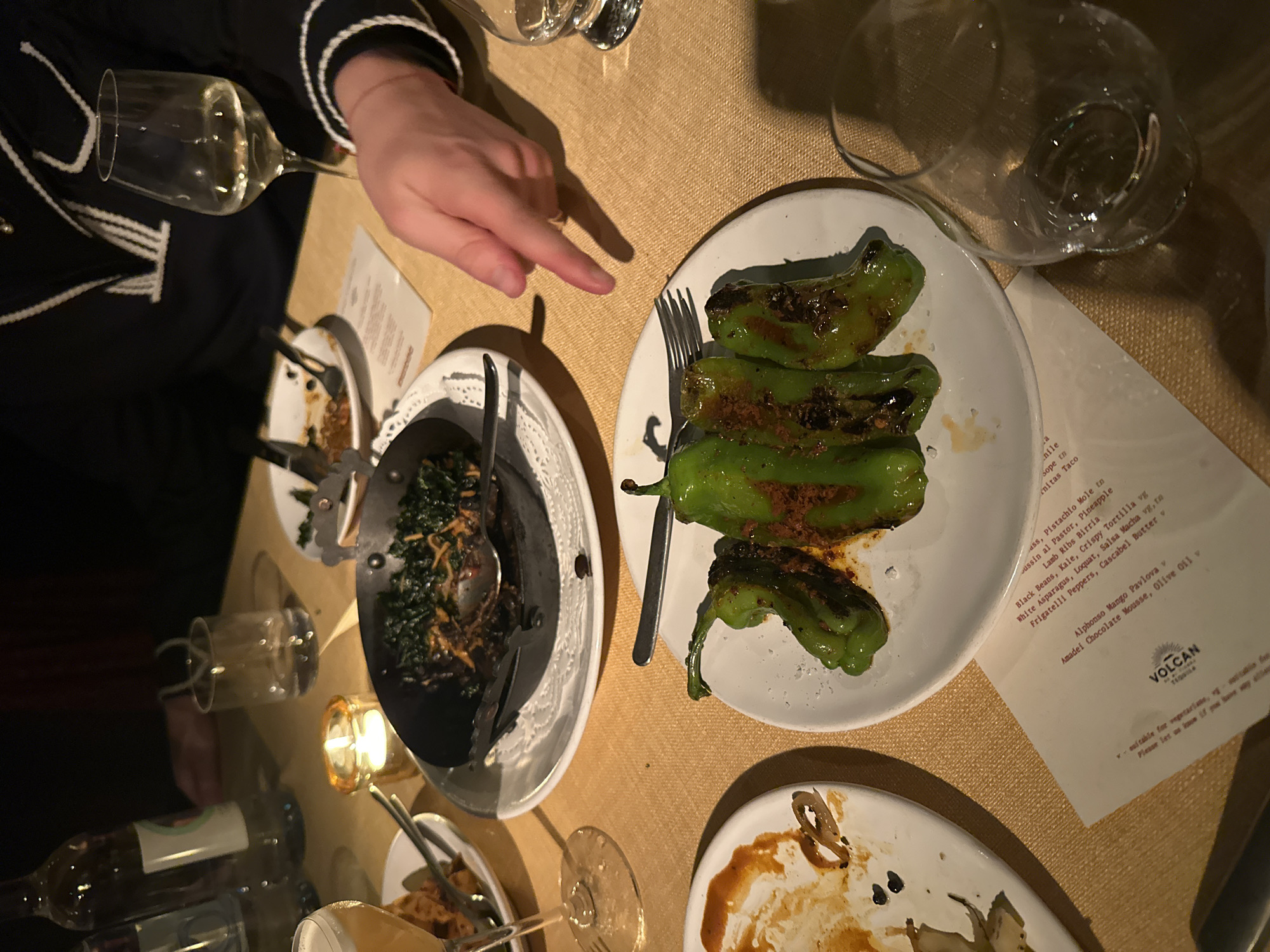 Evening dining experience documented at London's Decimo restaurant