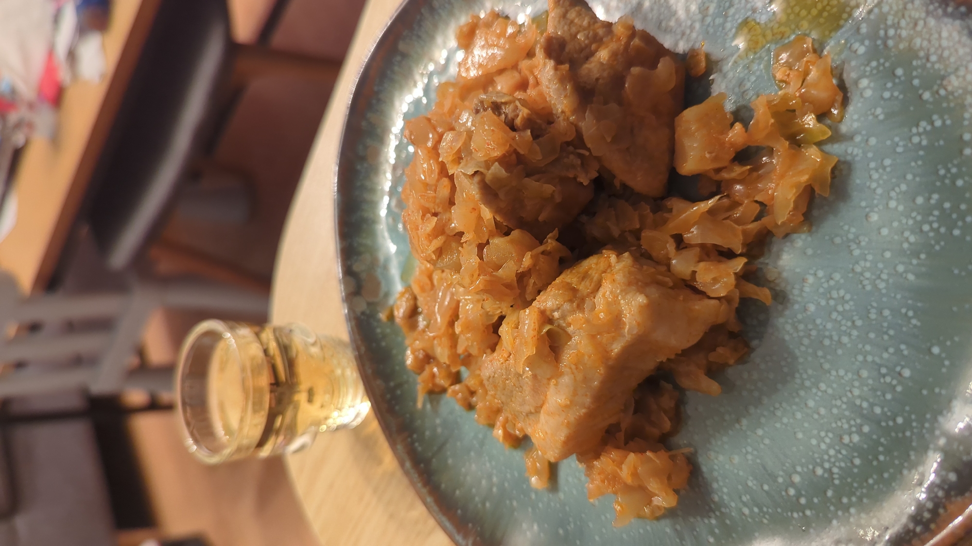 Traditional meat and cabbage meal photographed in Sofia