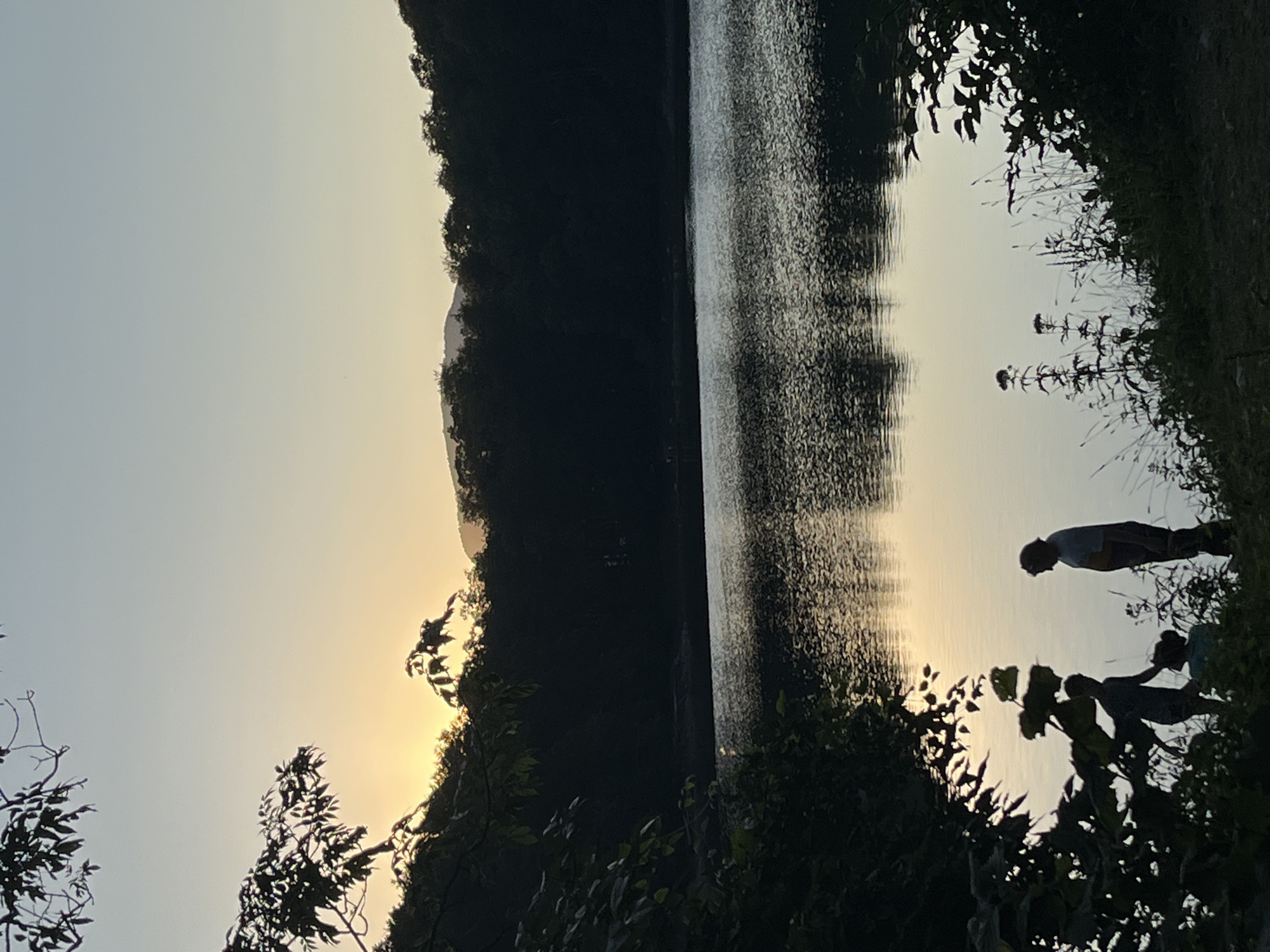 Lakeside evening in Sjerogošte, Montenegro at golden hour