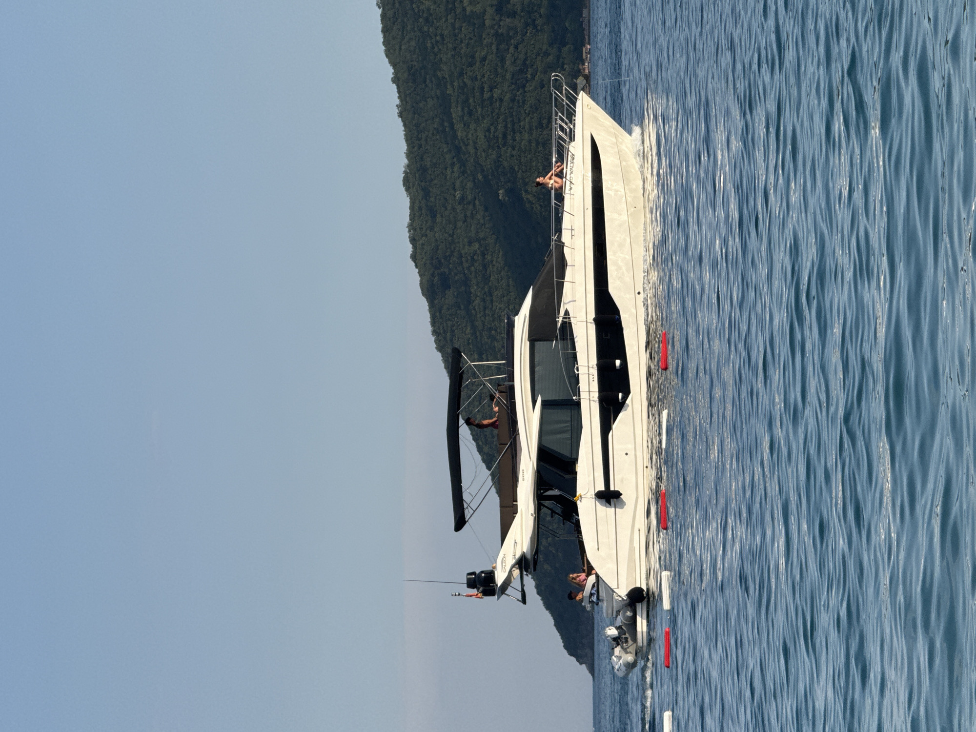 Yacht day and al fresco dining on the Montenegrin coast