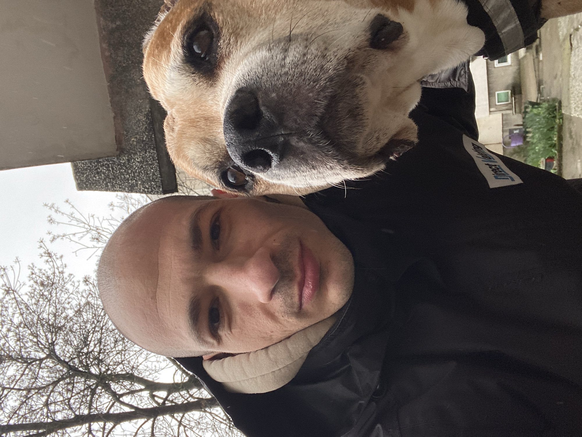 Man and dog captured in multiple photos around Pleven
