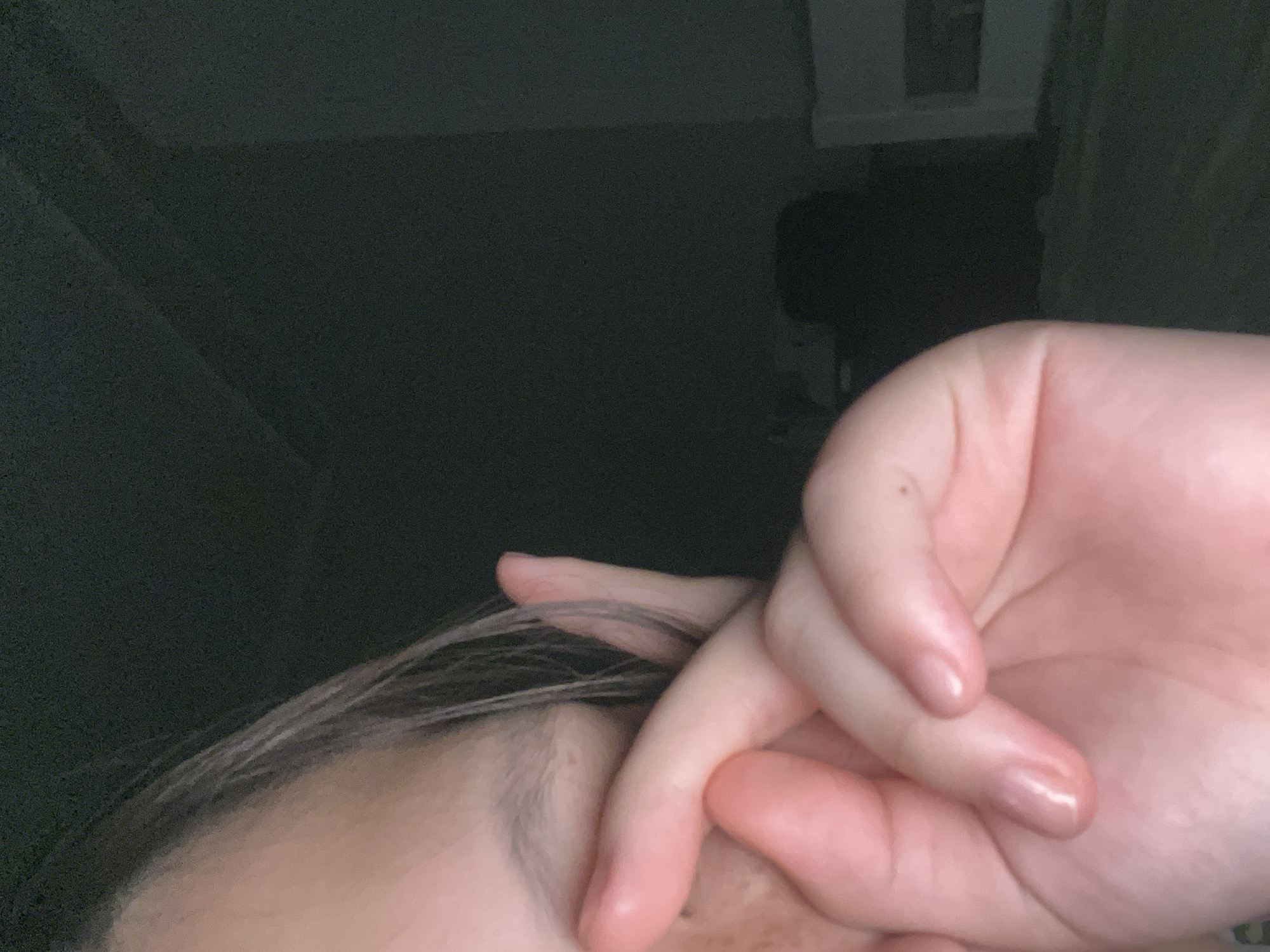 Hanging out in a dim room, hands and hallways all afternoon