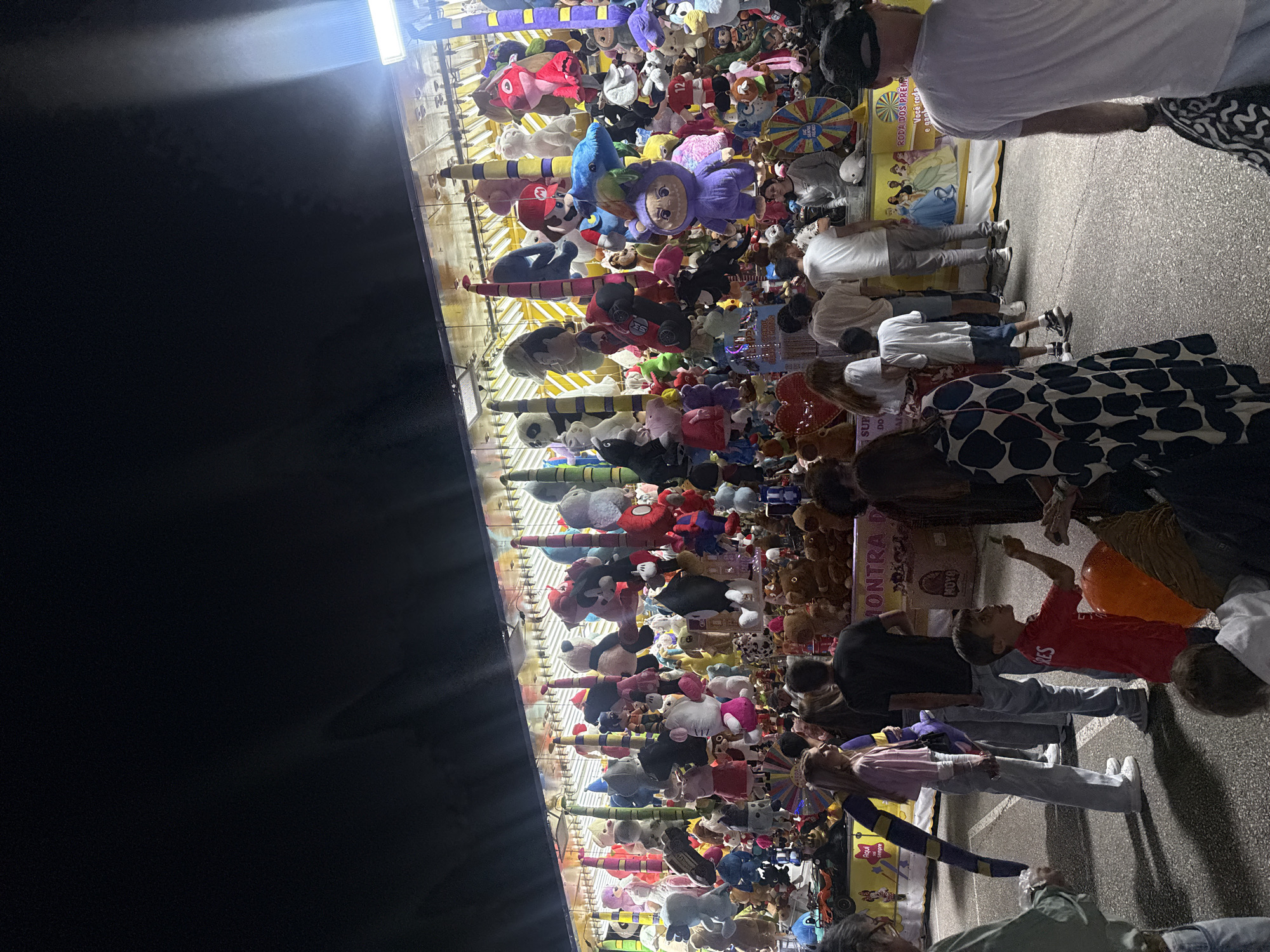 Friday night fair rides and carnival stalls in Torres Vedras