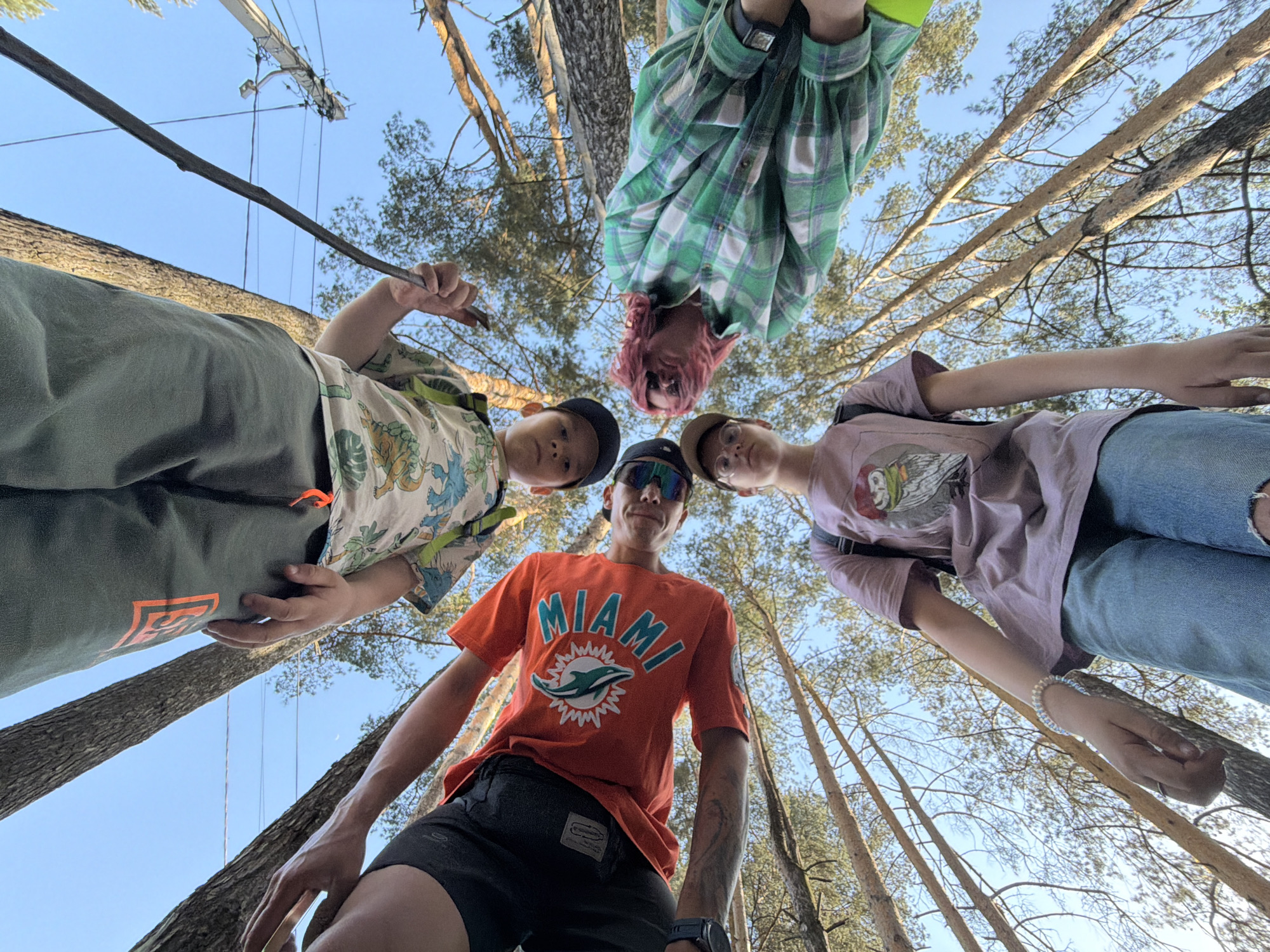Family gathering in Chaikovsky forest includes photos and campfire