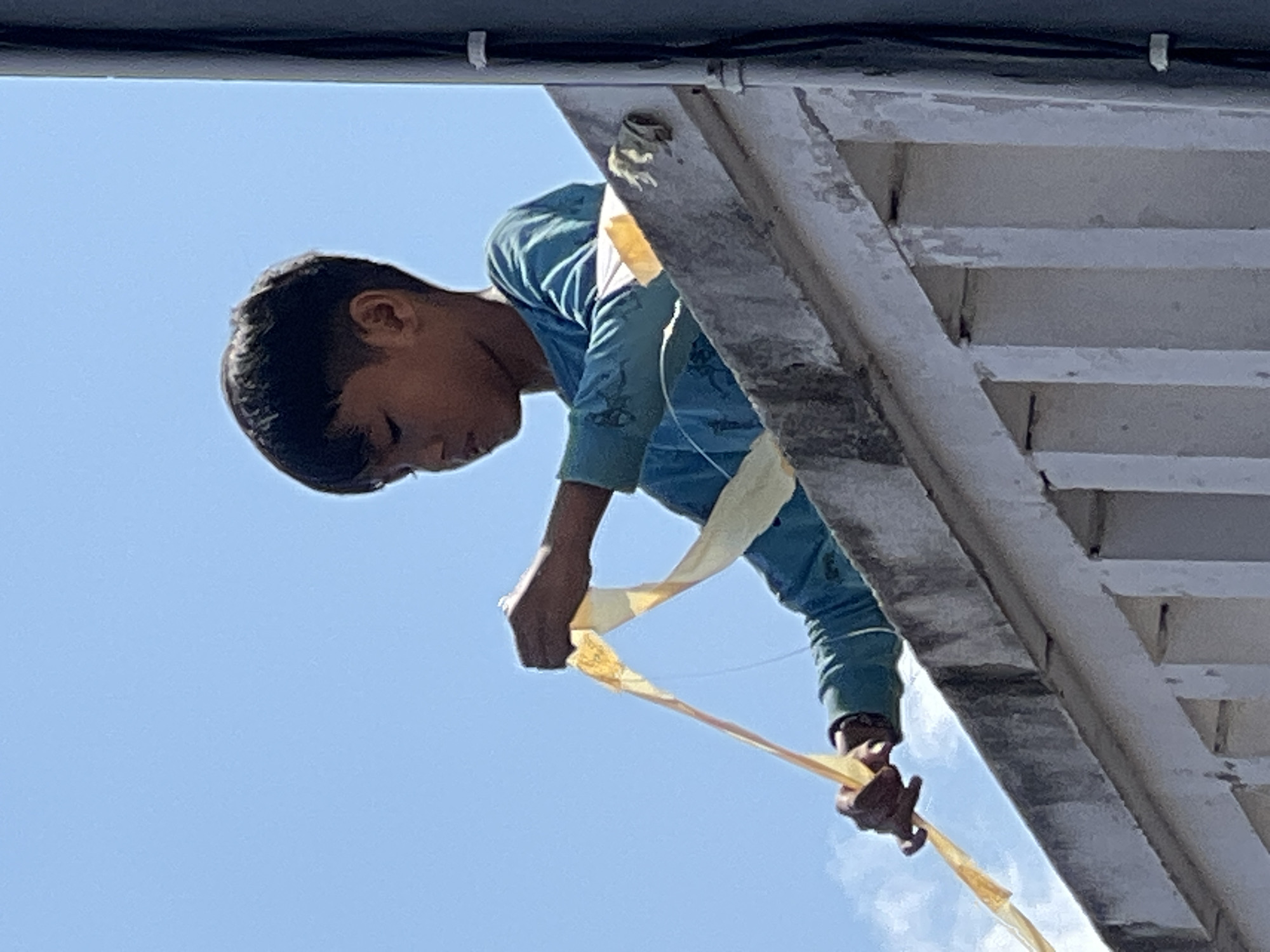 Kite flying and everyday life at a Balinese family compound