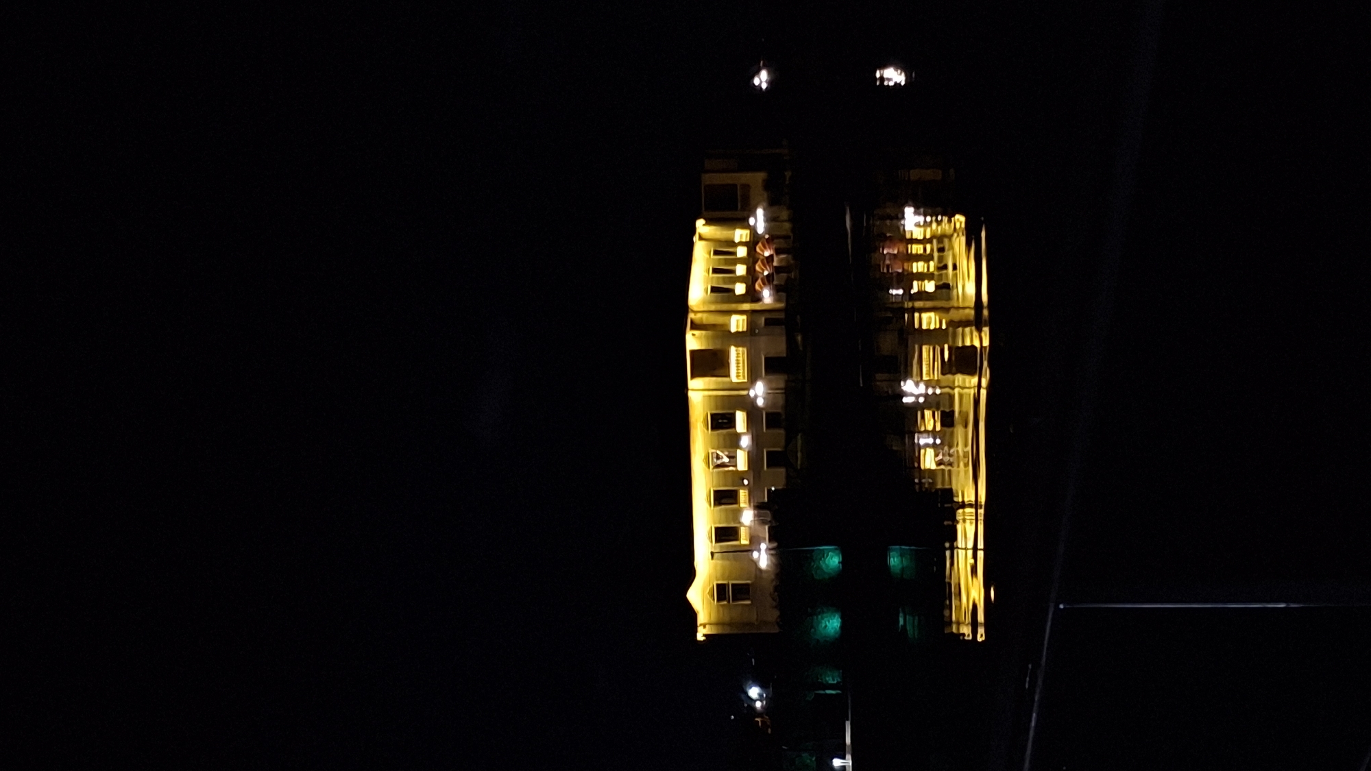 Nighttime waterfront scenes documented in Казашко, Bulgaria