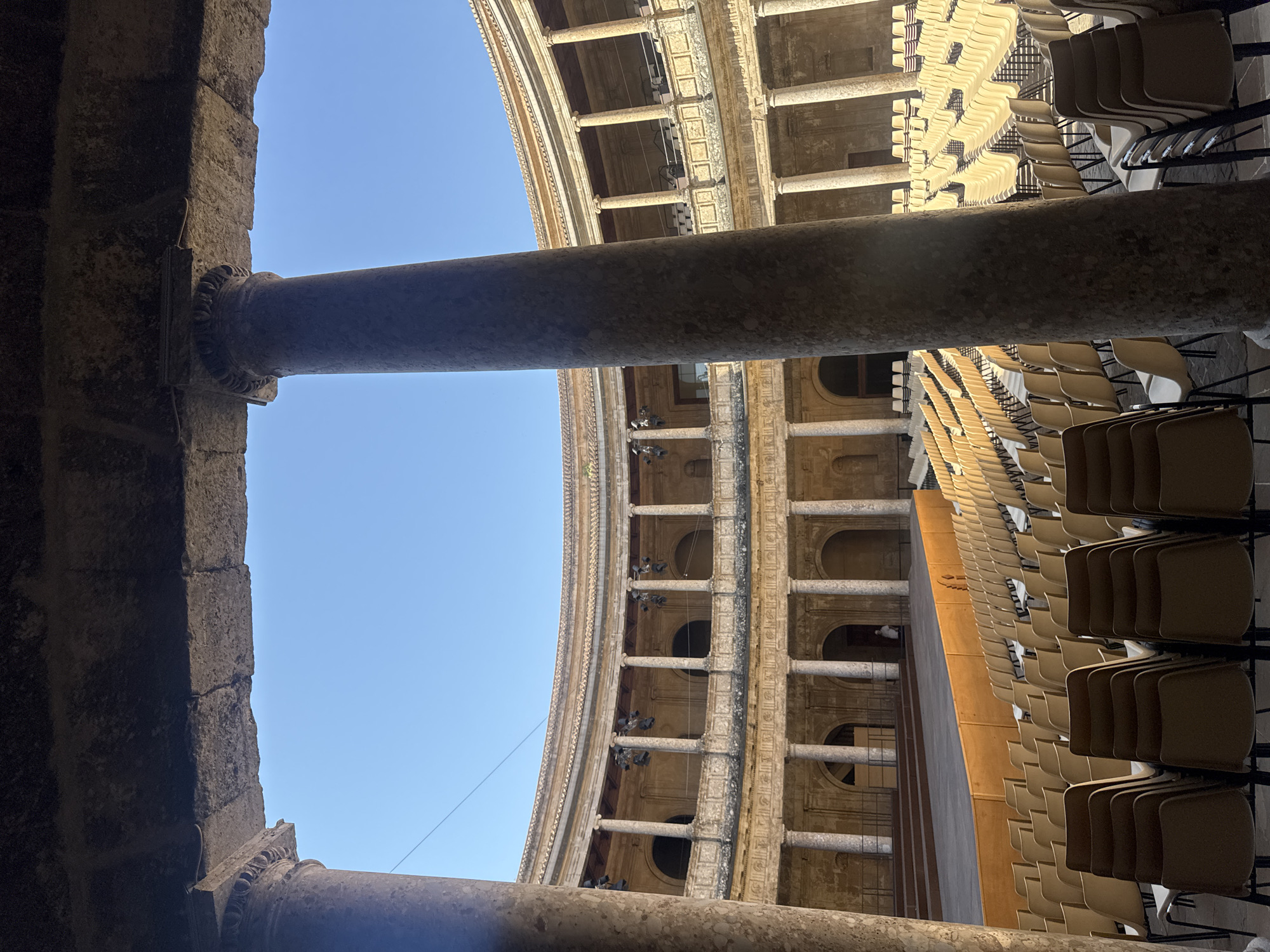 Morning walkthrough of the Alhambra's courtyards, towers, and stonework