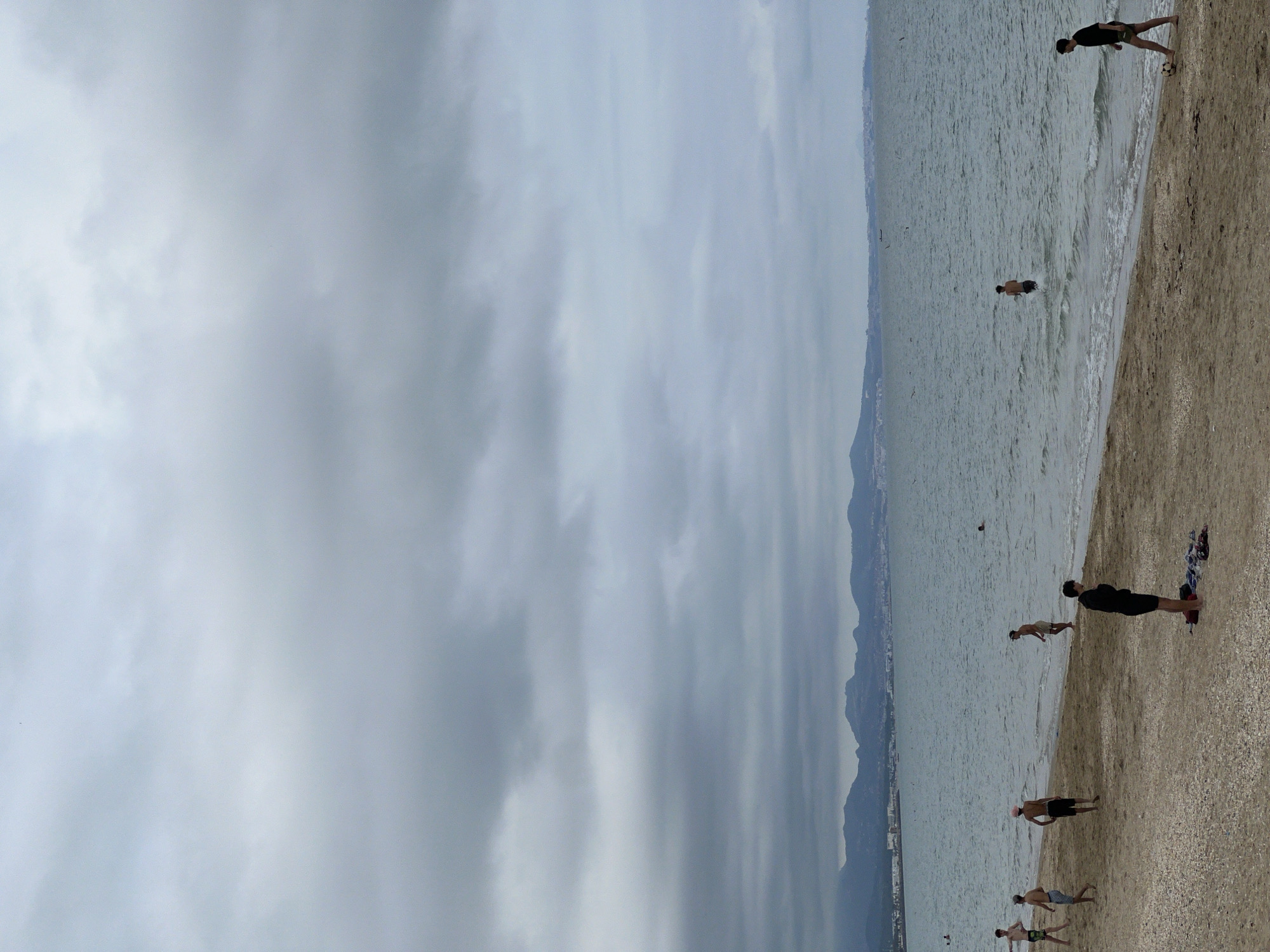Beach soccer and leisure activities observed in M'Diq, Morocco
