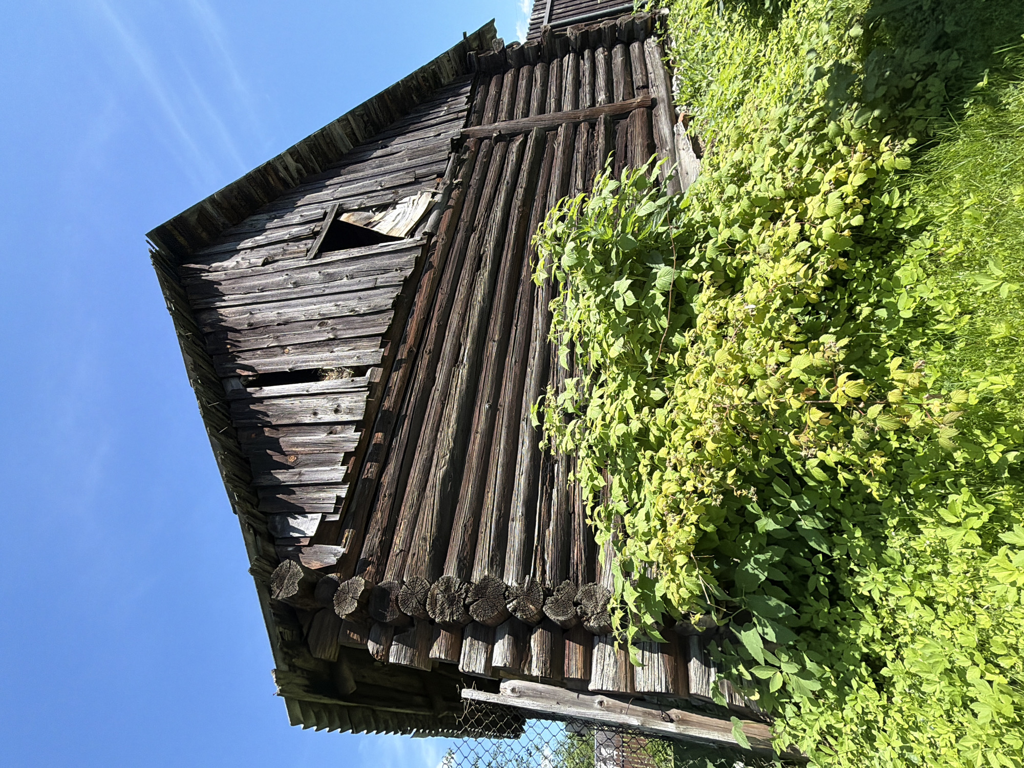 Weathered cabin, cozy caravan interior, and owl figurine in rural Russia