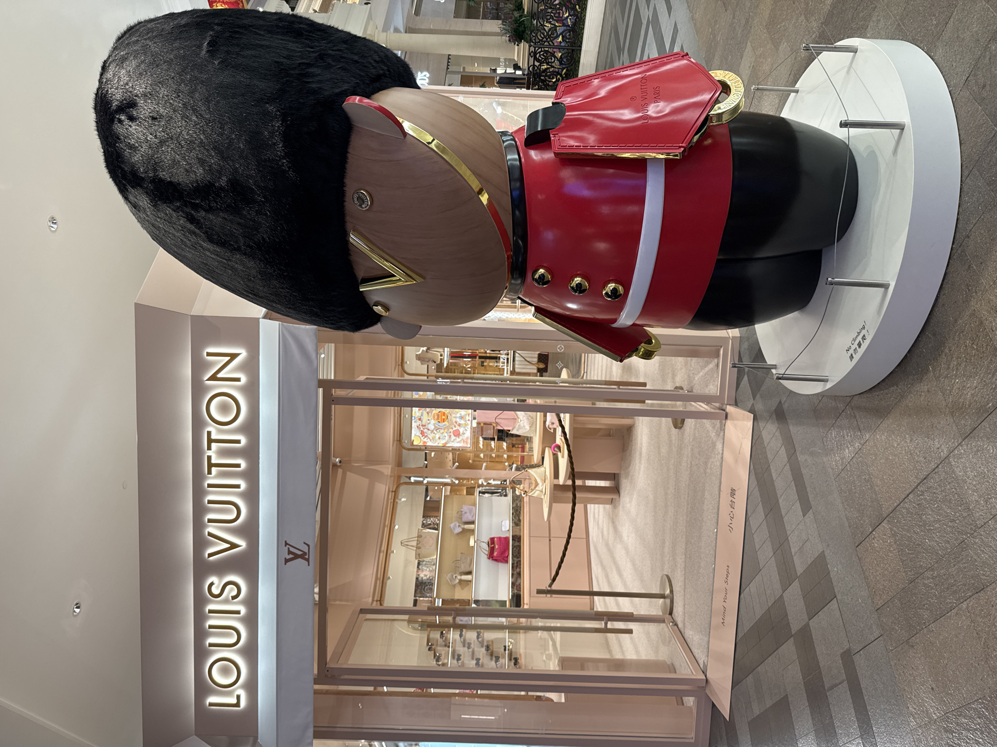 Tourists explore British-themed Londoner Macao resort complex Saturday afternoon