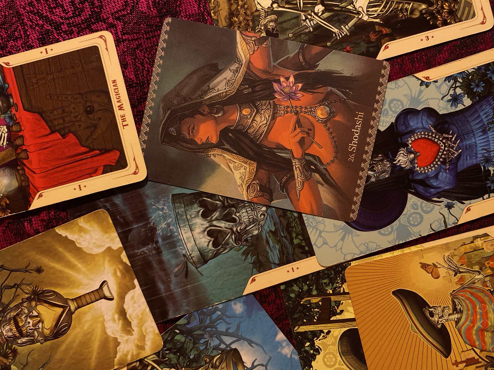 Tarot reading session documented in Kunje, Montenegro