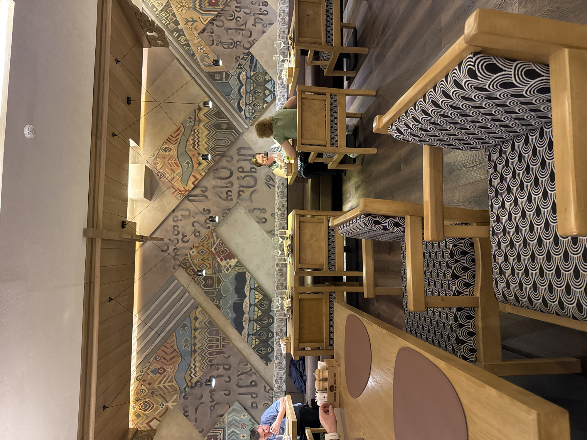 Formal dining experience documented at Almaty restaurant