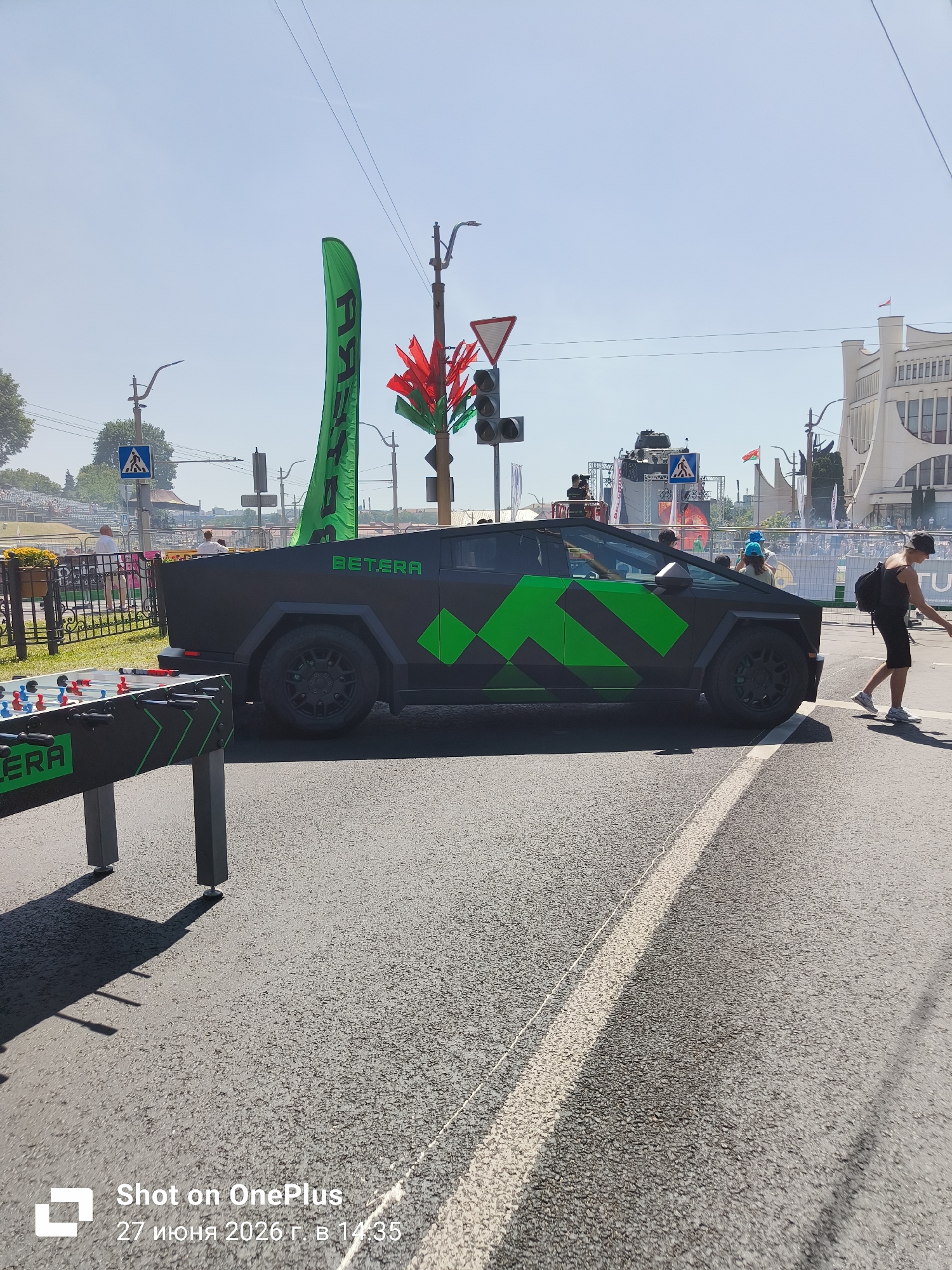 Street drift event takes over central Hrodna on a summer morning