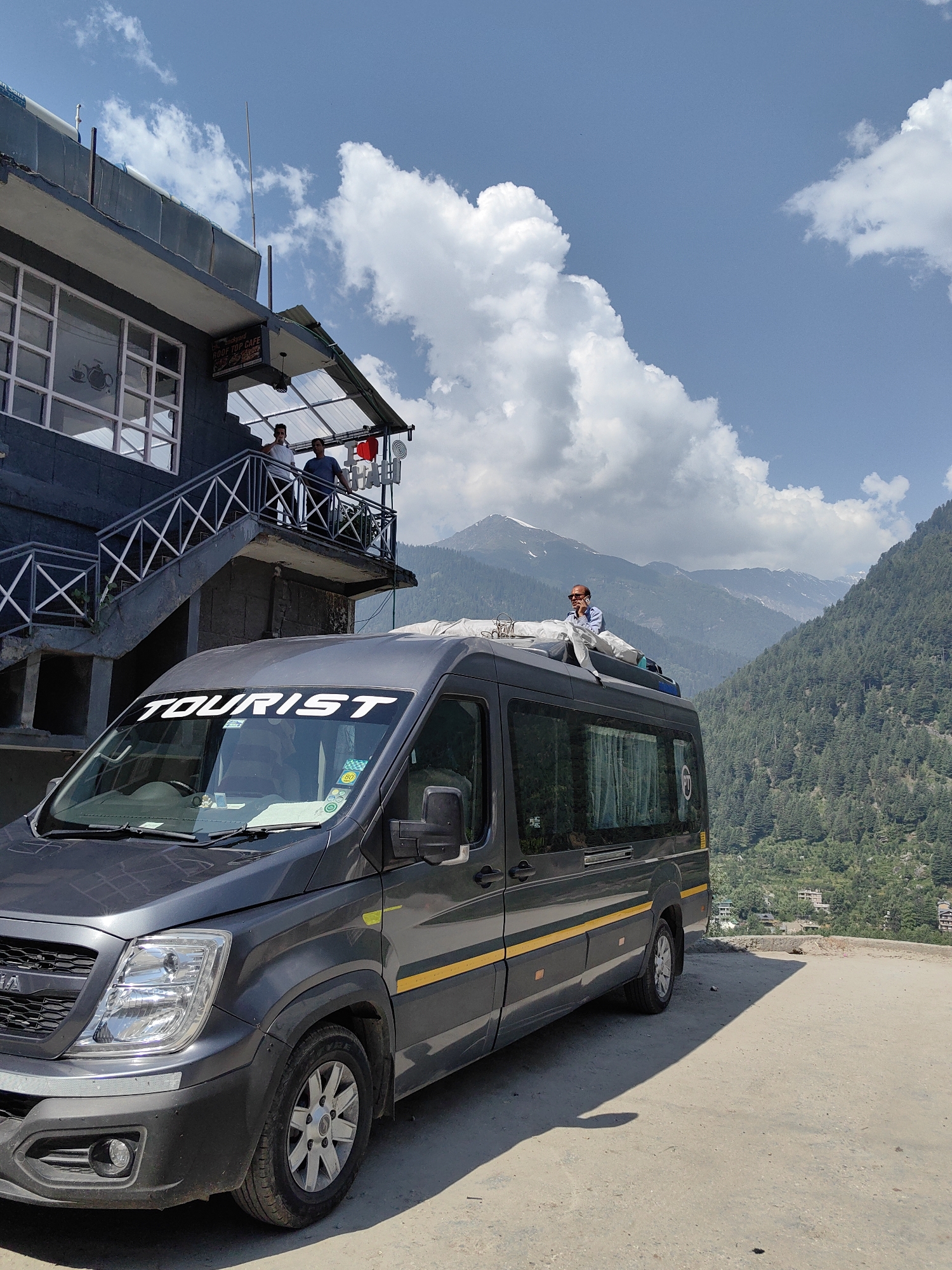 Morning scenes documented in Himalayan tourist town Vashisht, India