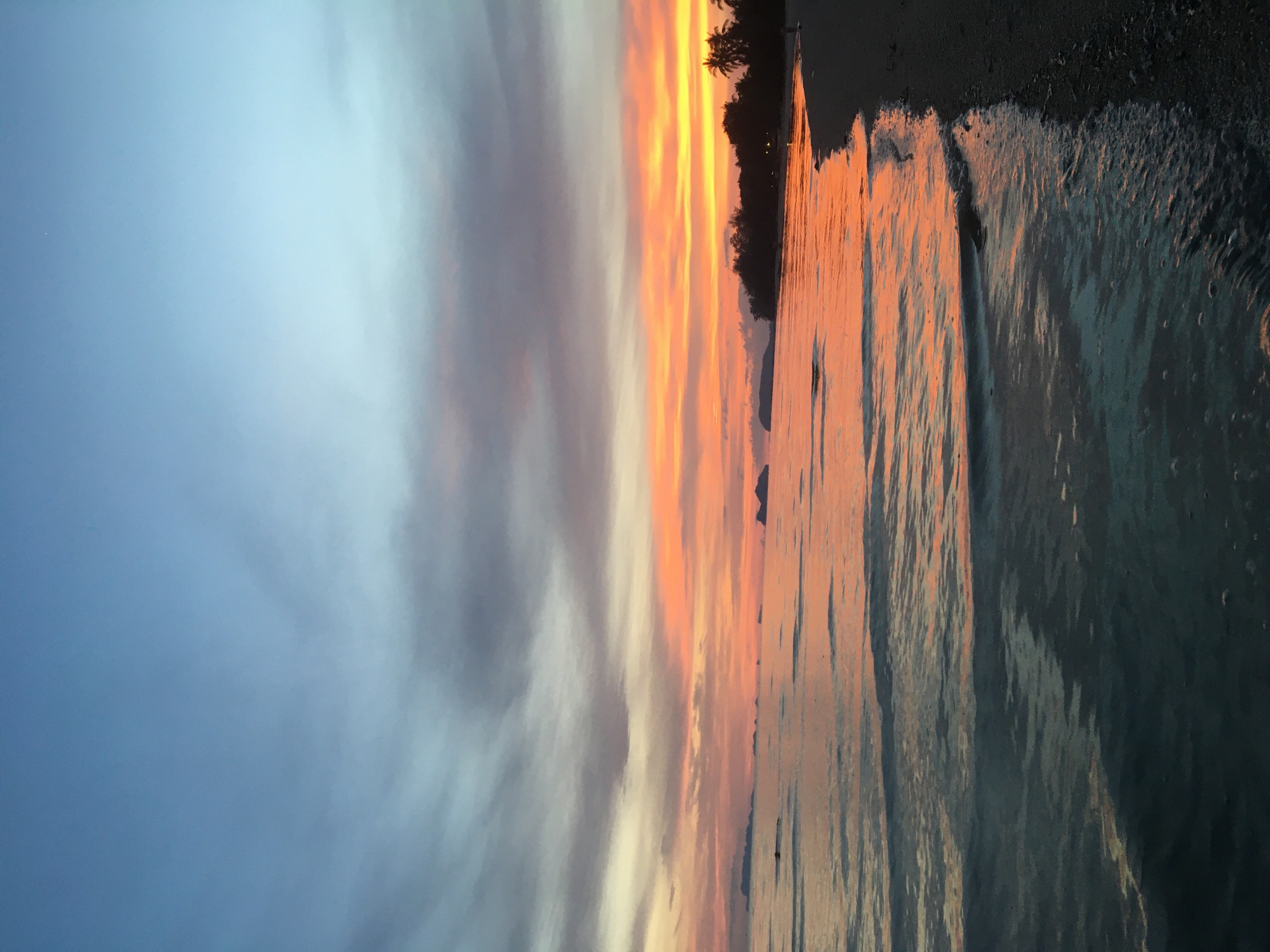 Sunset over the Gulf of Thailand, Ban Tai beach