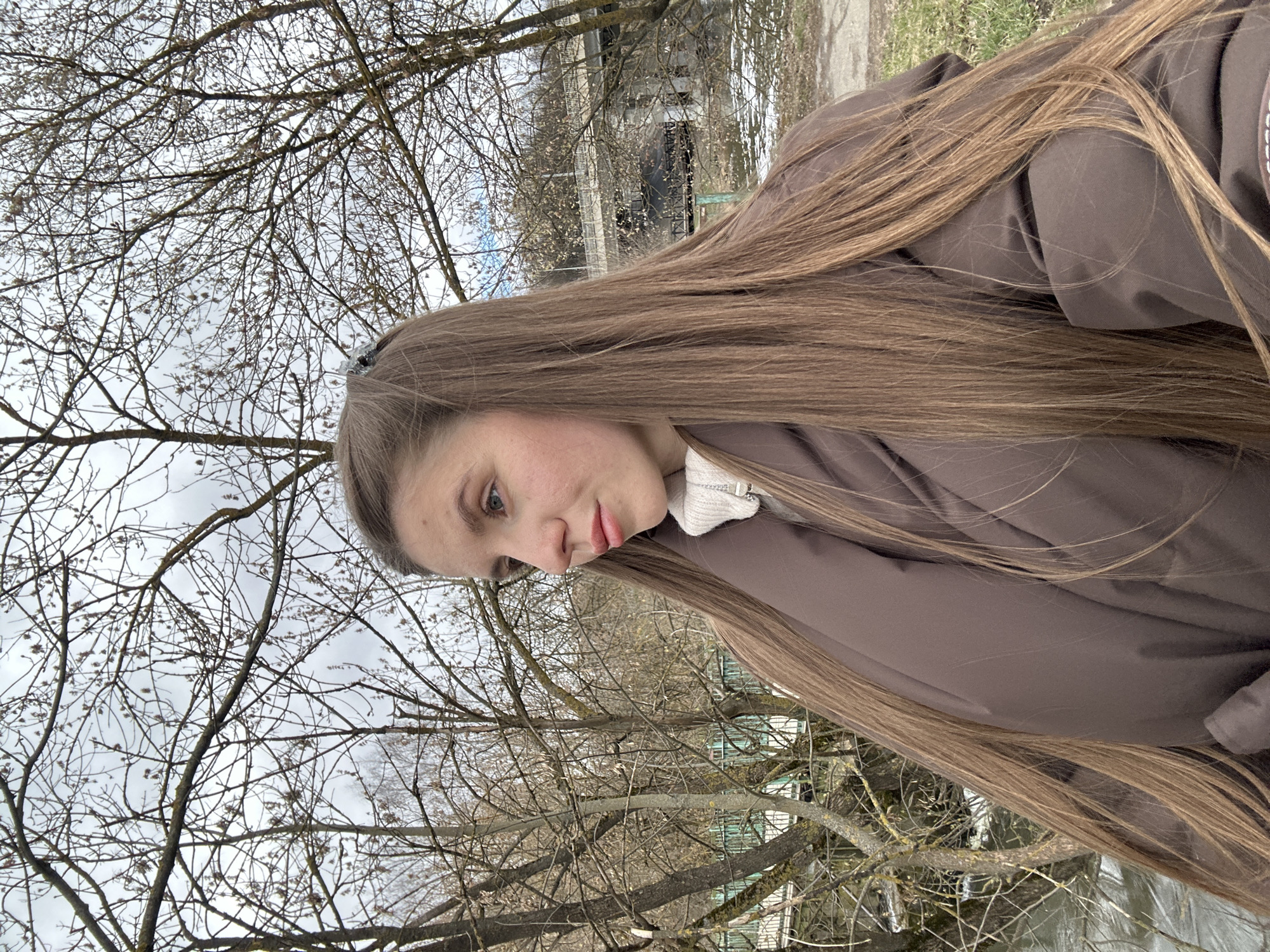 Woman observed near river bridge in Klin, Russia