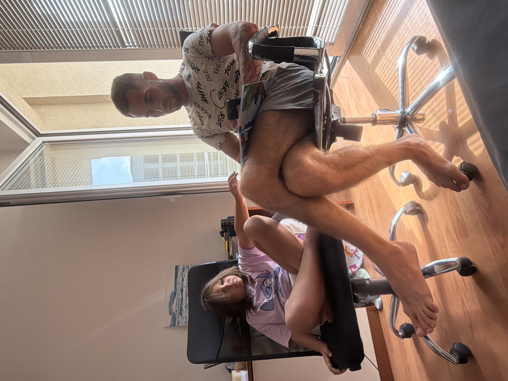 Lazy Sunday afternoon in a Budva apartment, work and downtime mixed