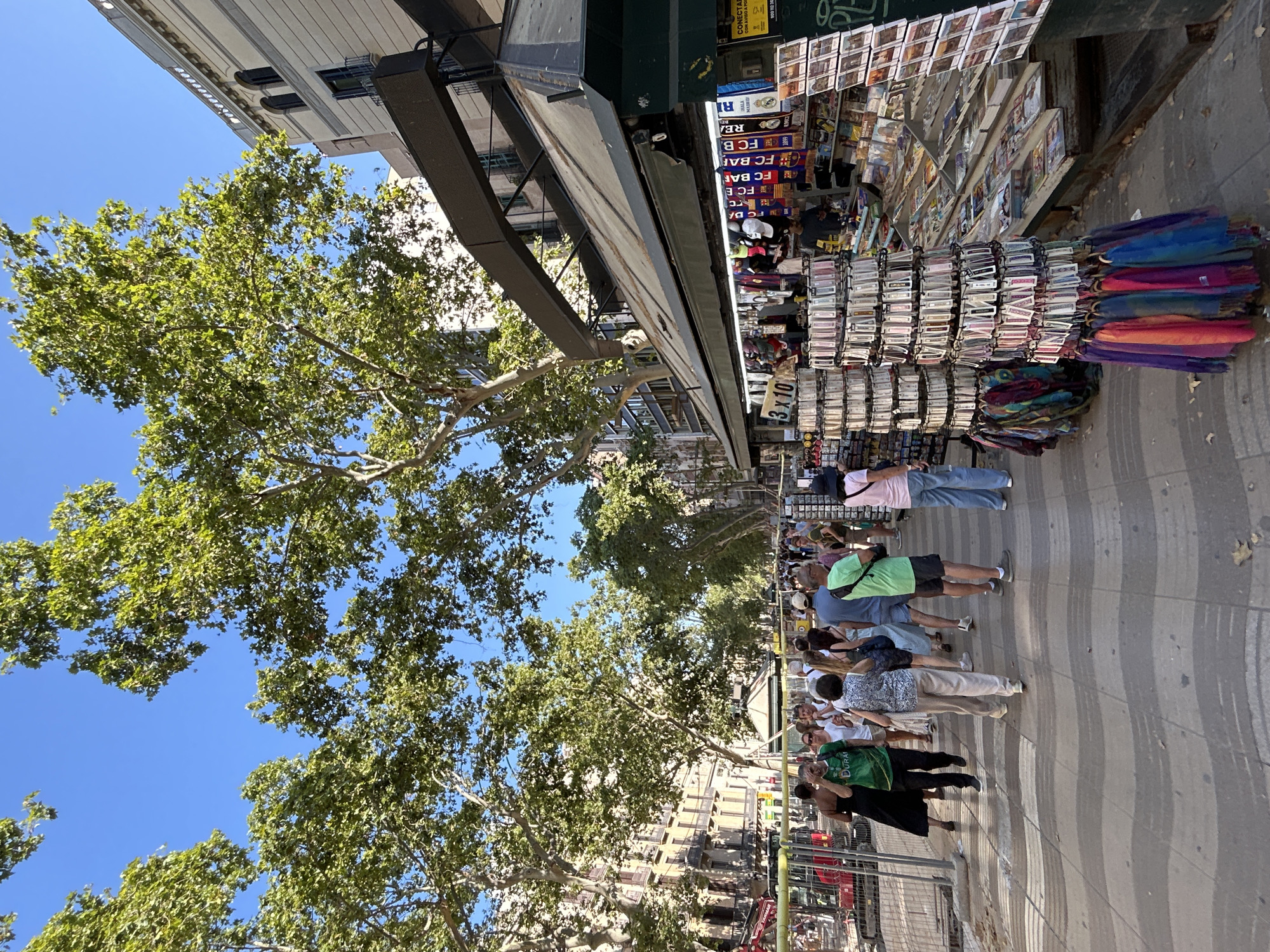 La Boqueria and La Rambla on a busy Barcelona afternoon