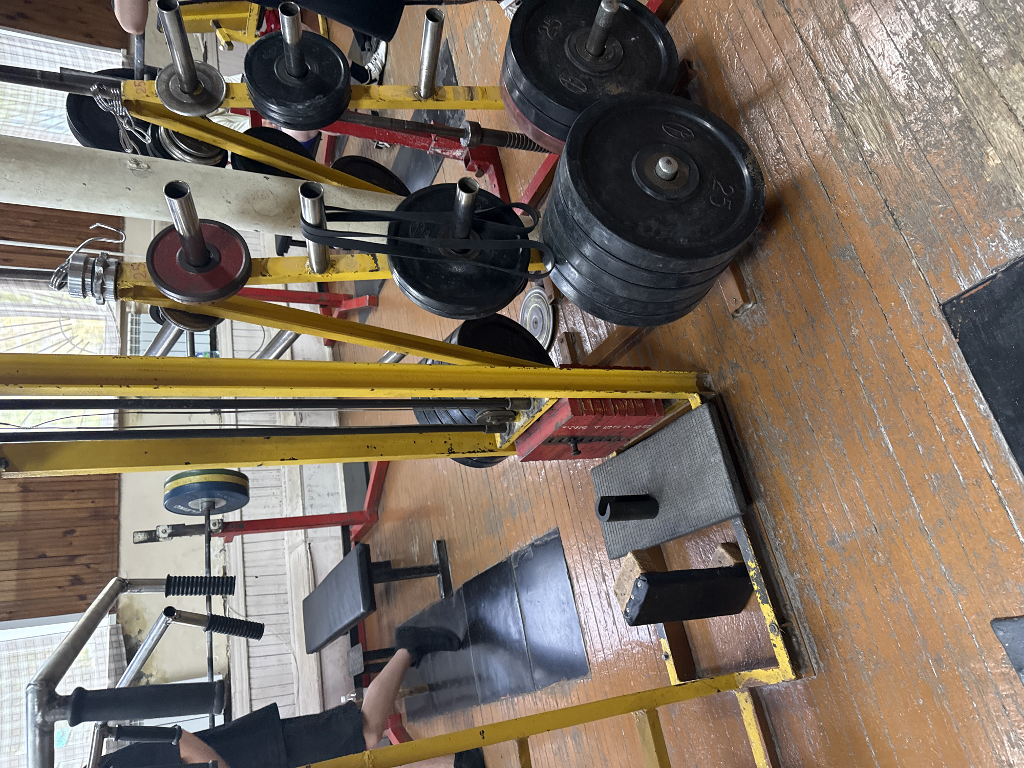 Inside a well-worn weightlifting gym in Kazan, Russia