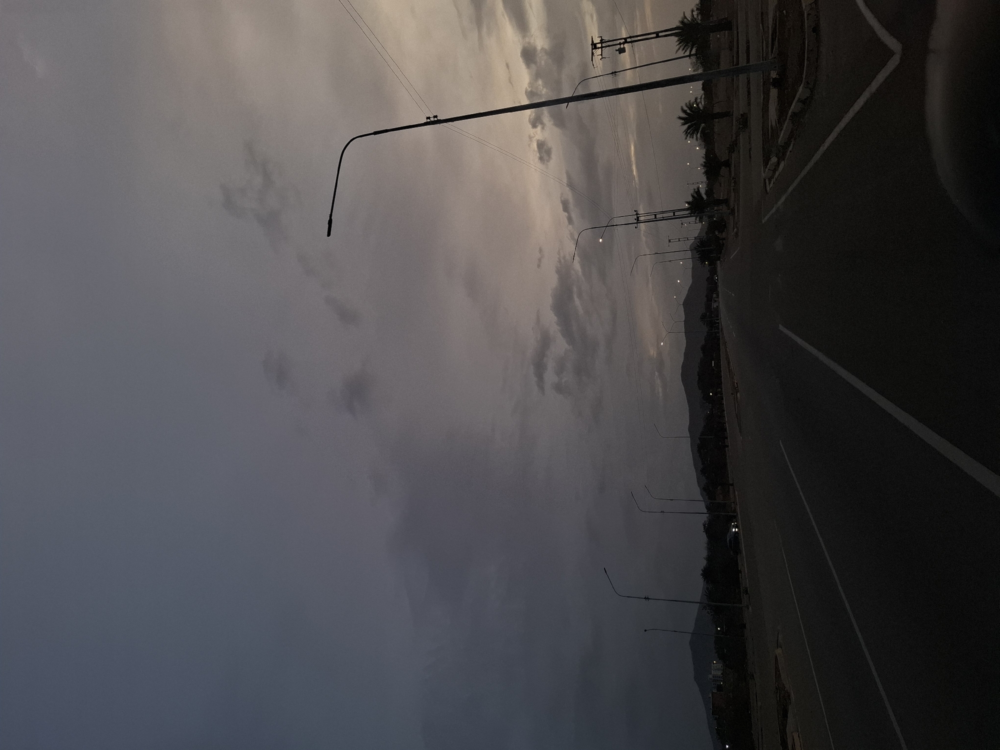 Overcast evening captured on Venezuelan road in Altagracia