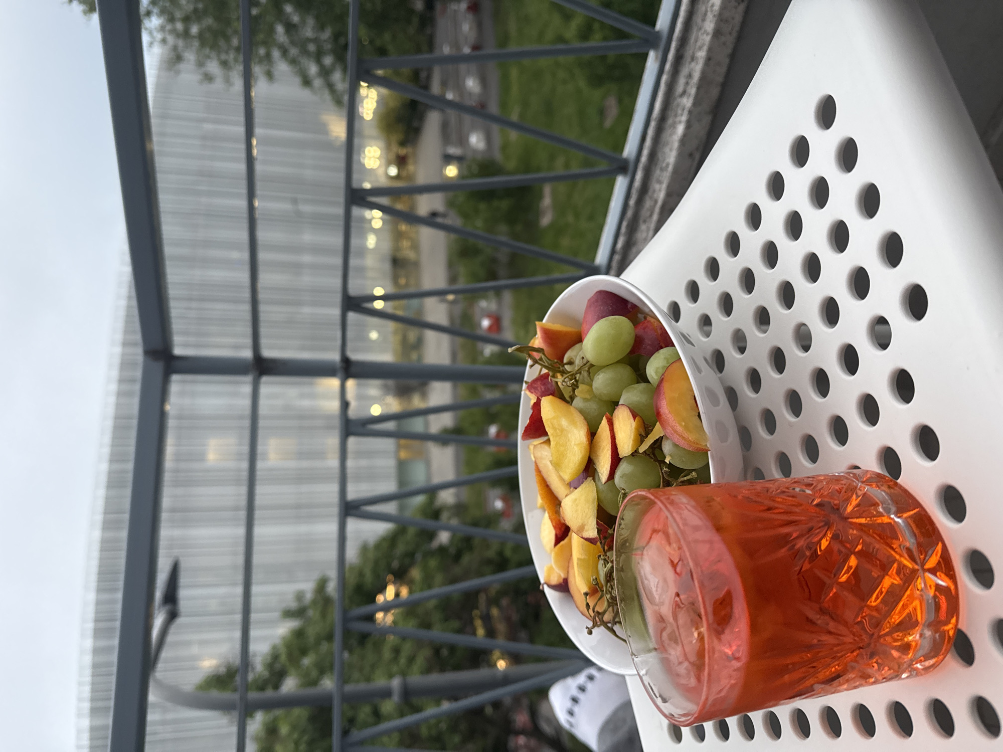 Milan resident enjoys evening fruit, watches Bulgarian TV show
