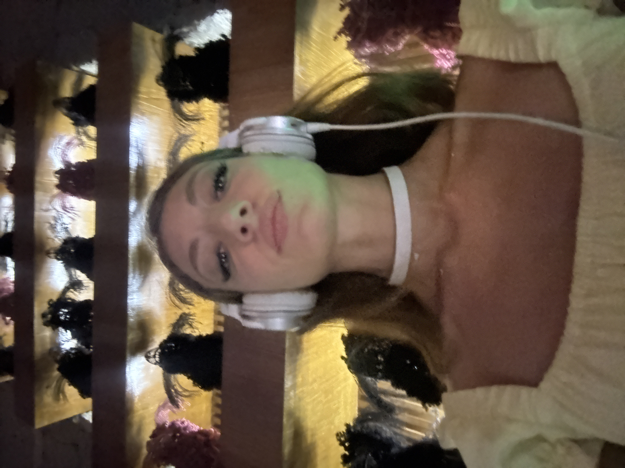 Woman films herself DJing in Koh Samui booth