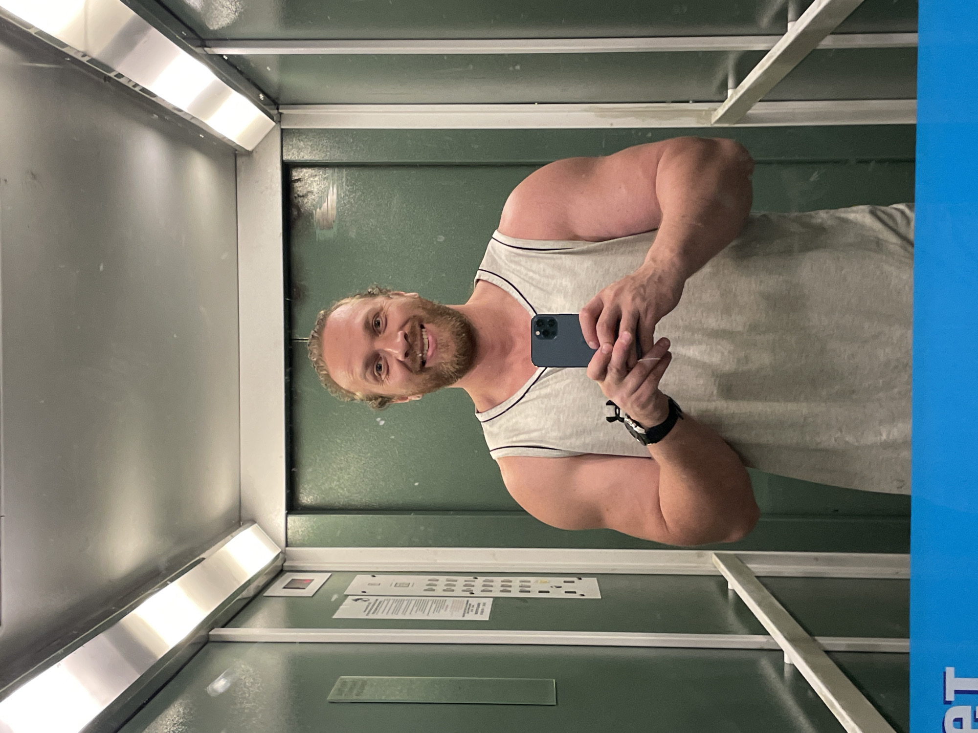 Elevator selfie in Saint Petersburg, June 2026