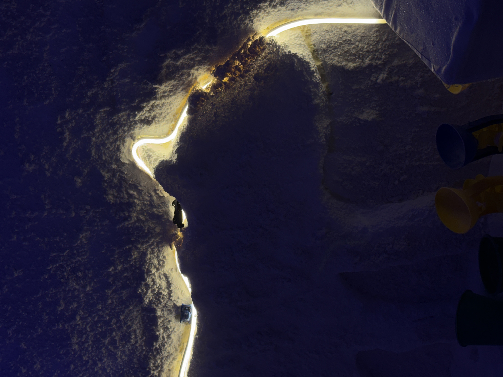 Bioluminescent plankton and cave phenomena observed in Chaikovsky, Russia