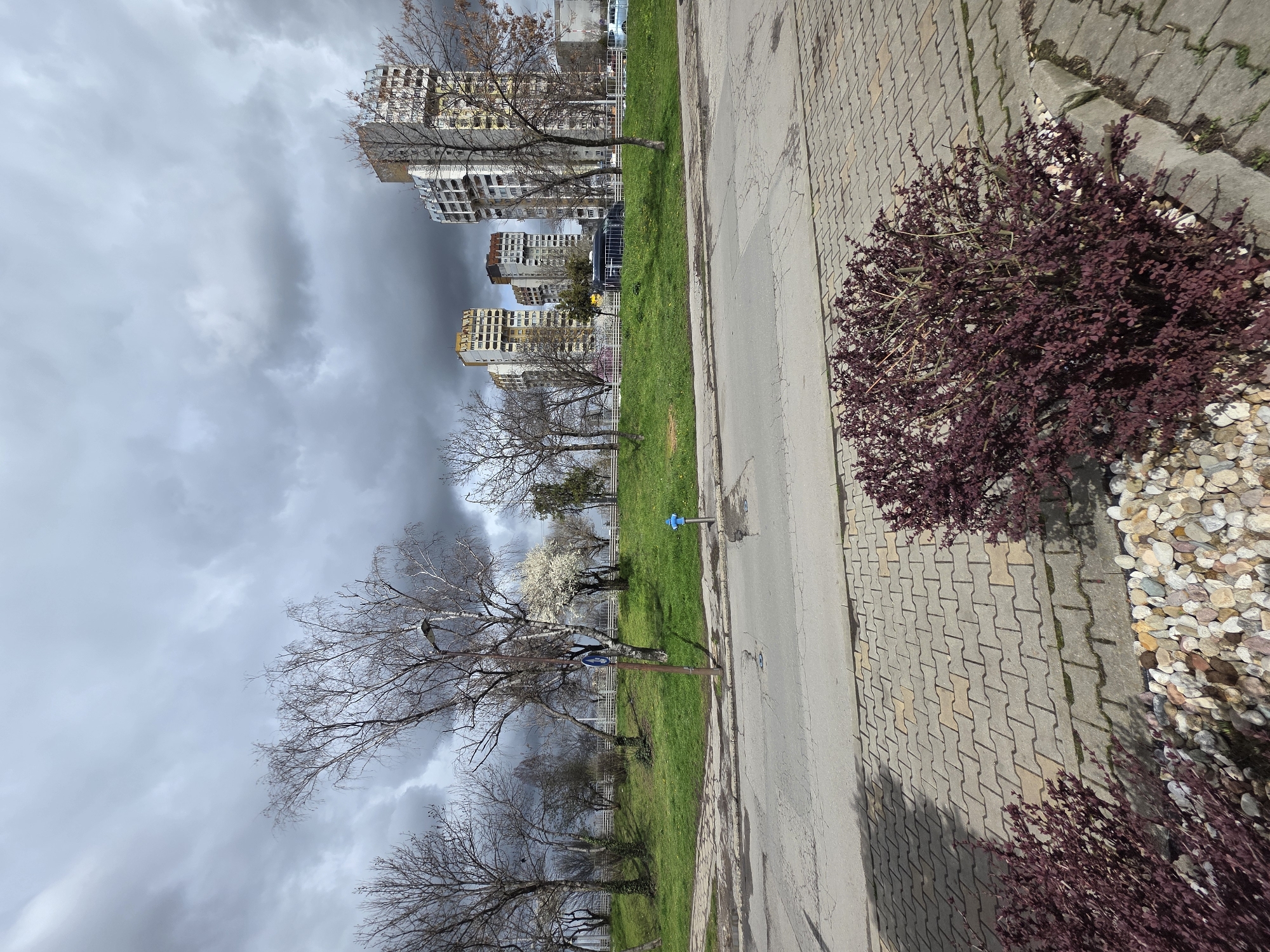 Urban residential landscape documented in Sofia, Bulgaria