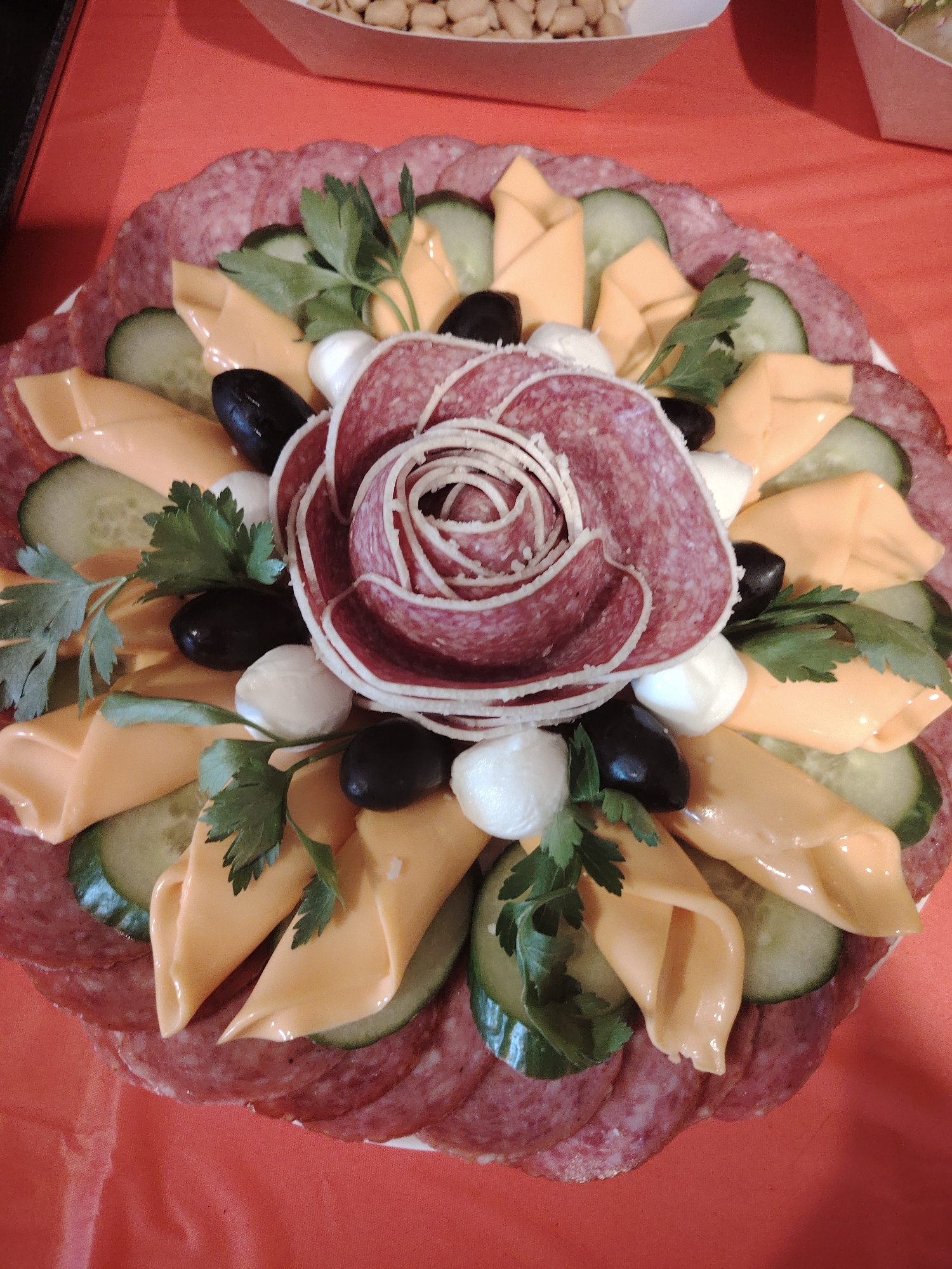 Elaborate appetizer spreads documented at Blagoevgrad event