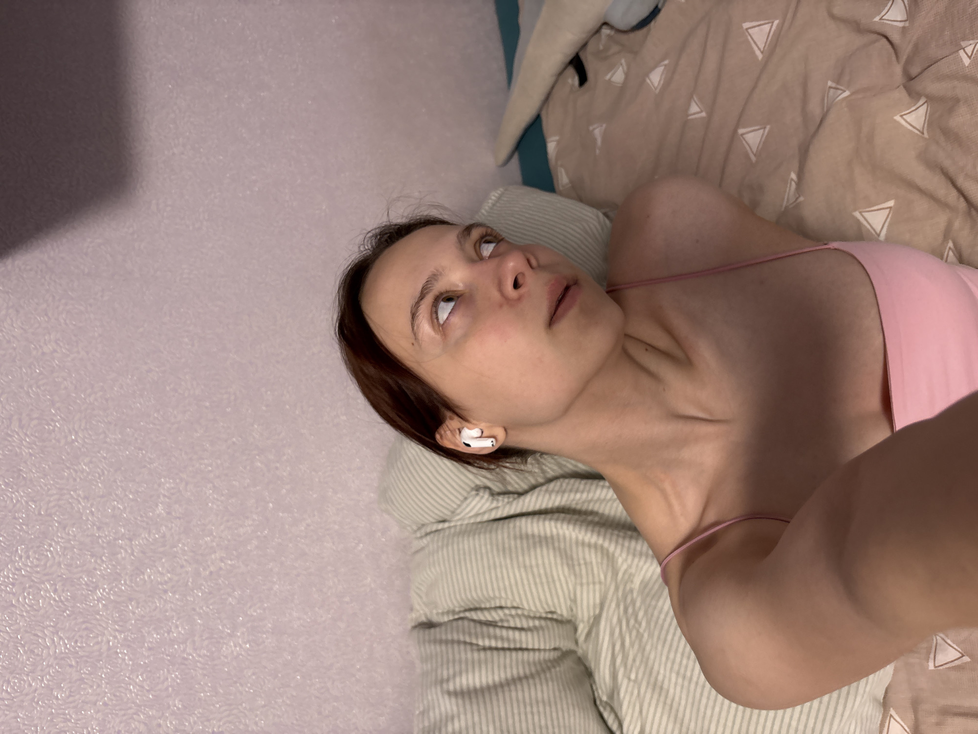 Woman photographed in private room during morning hours