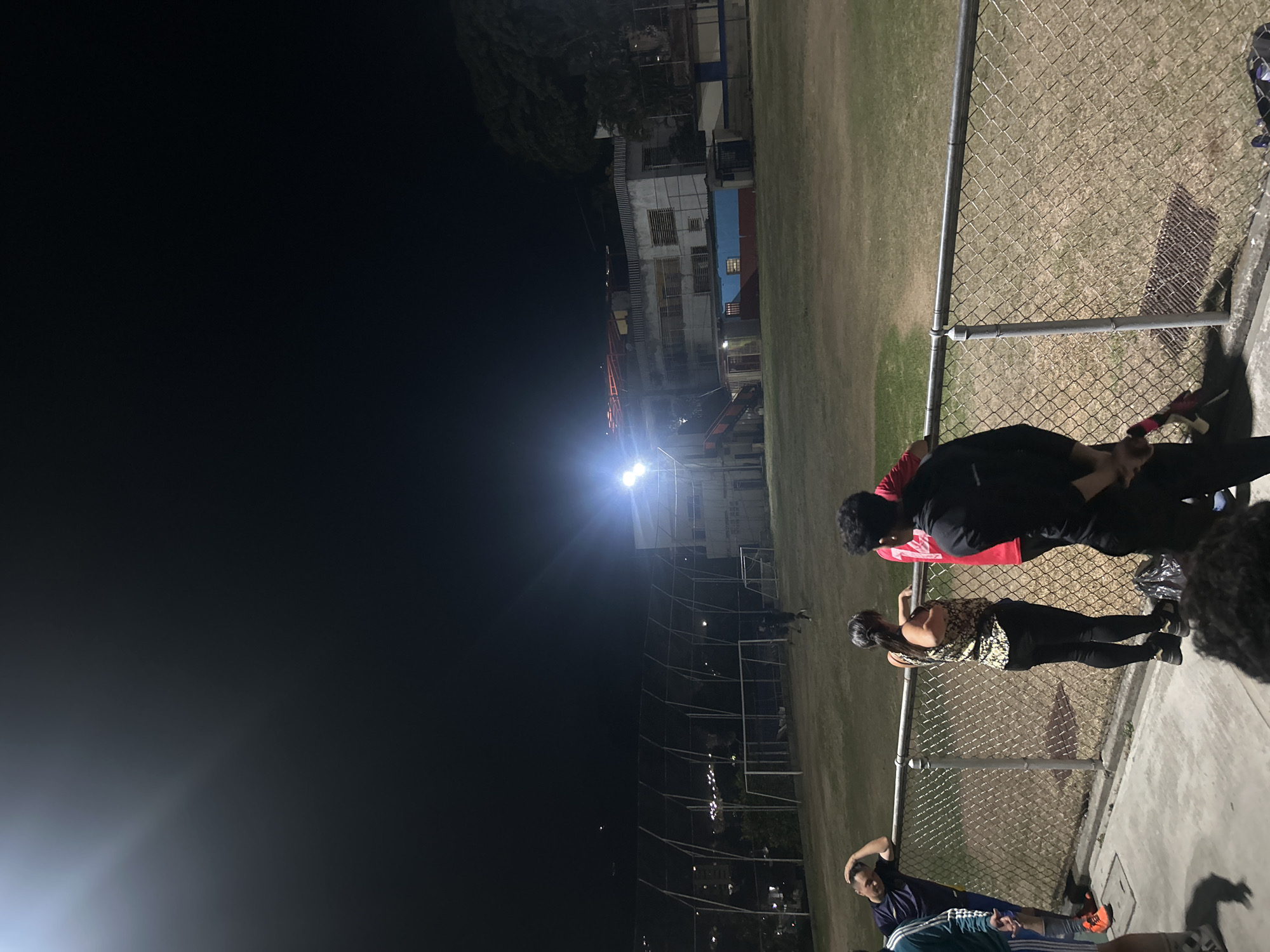 Night illumination at Caracas sports field captured