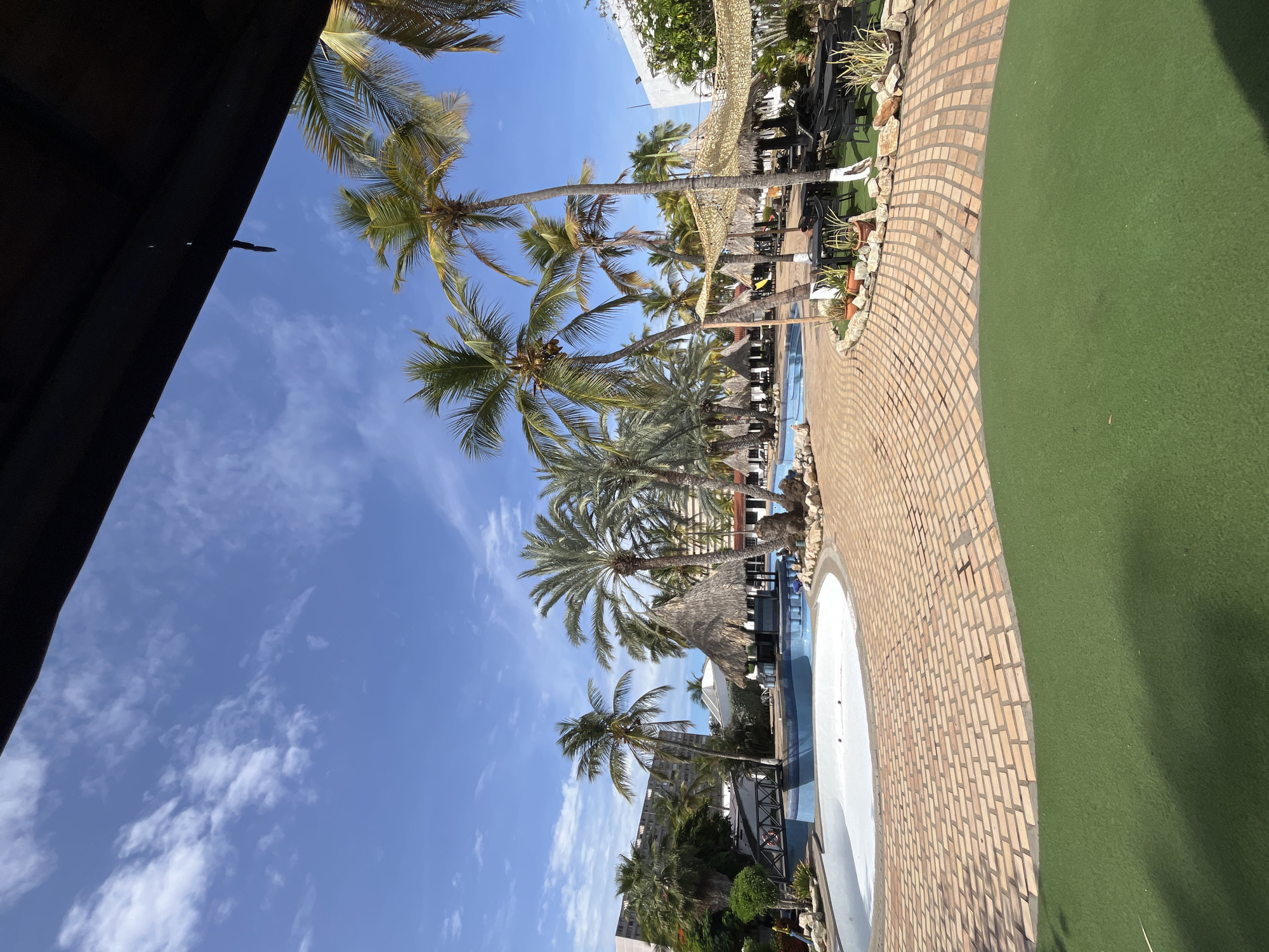 Woman documents tropical Venezuela day with selfies, resort scenes