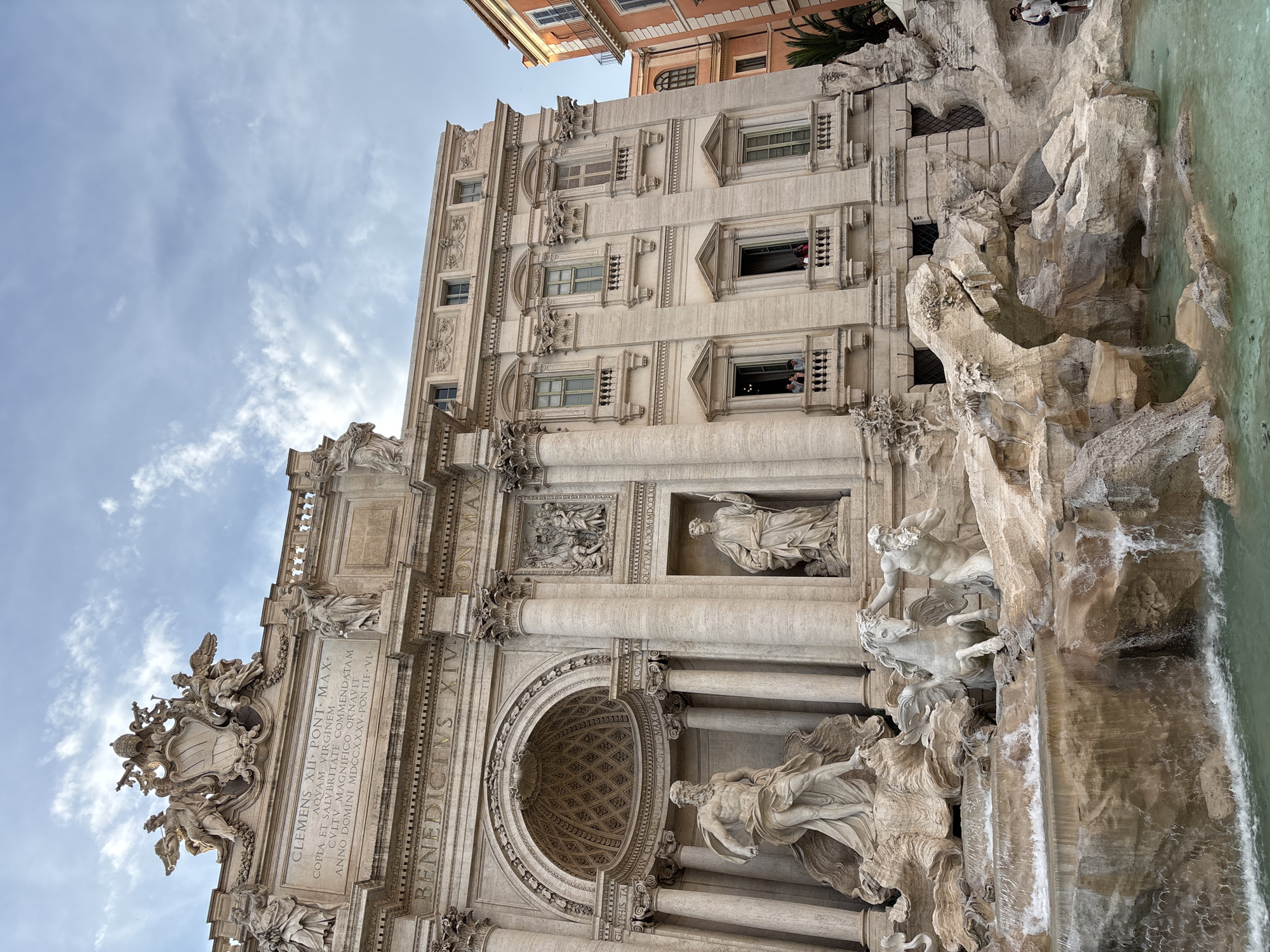 Busy afternoon at the Trevi Fountain, Rome