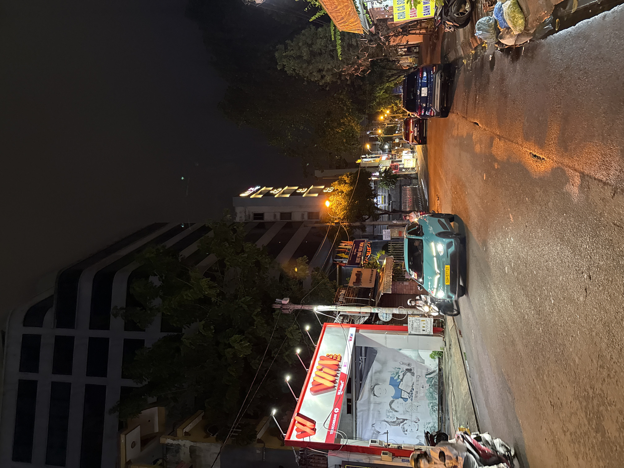 Nighttime streets and downtime in Thủ Đức, Vietnam